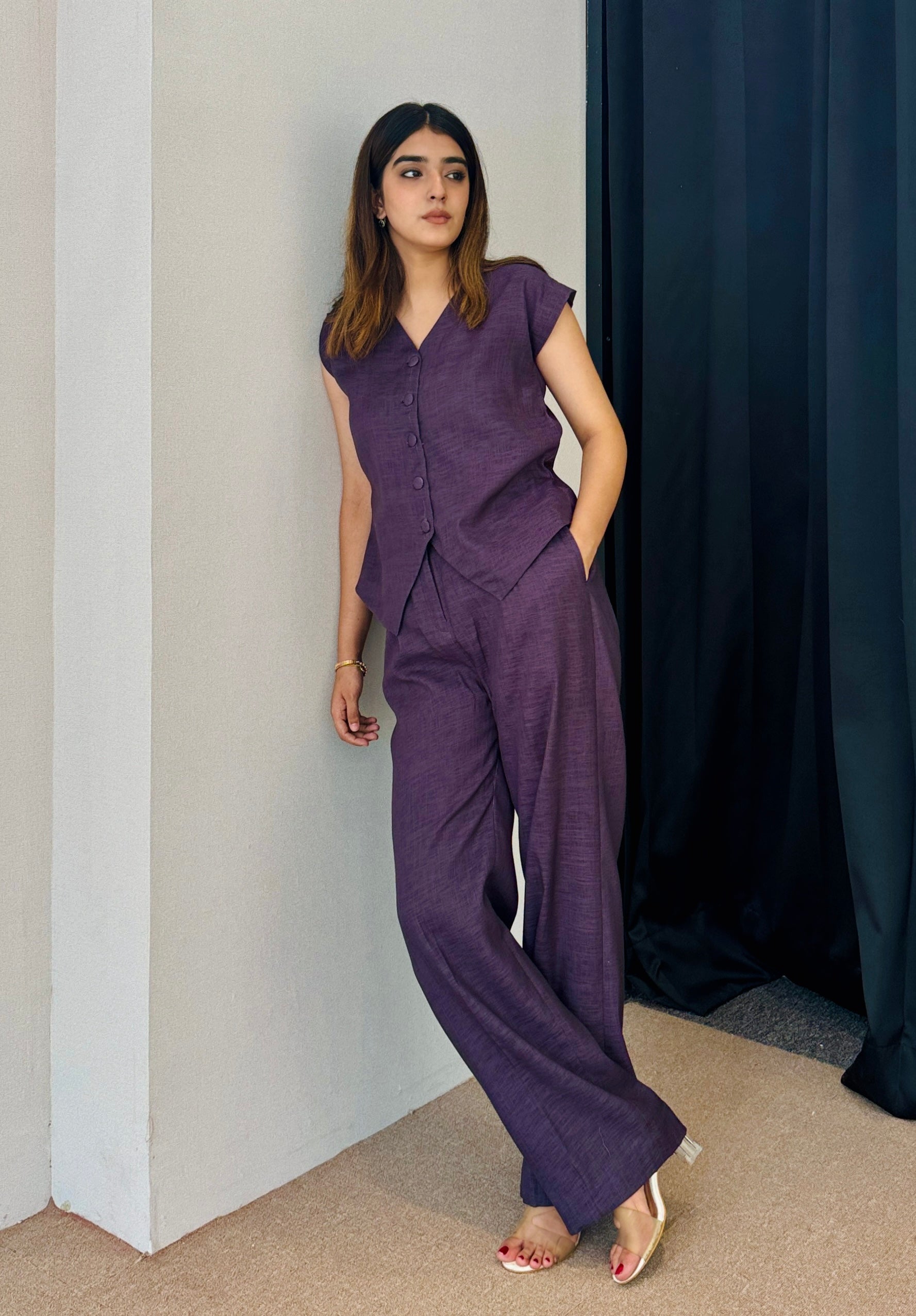 Eva Formal Linen Coord