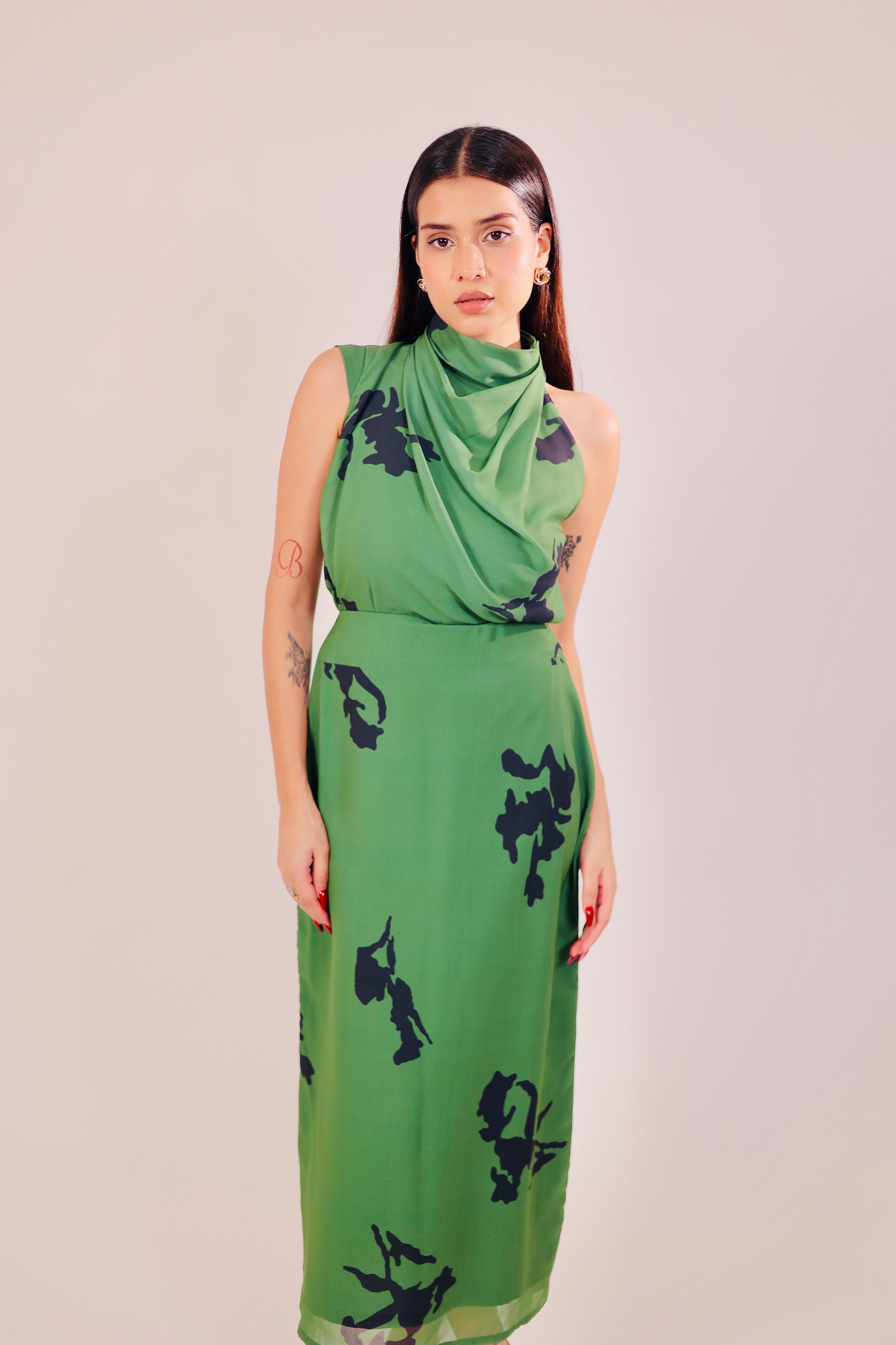Green Envy Skirt Set