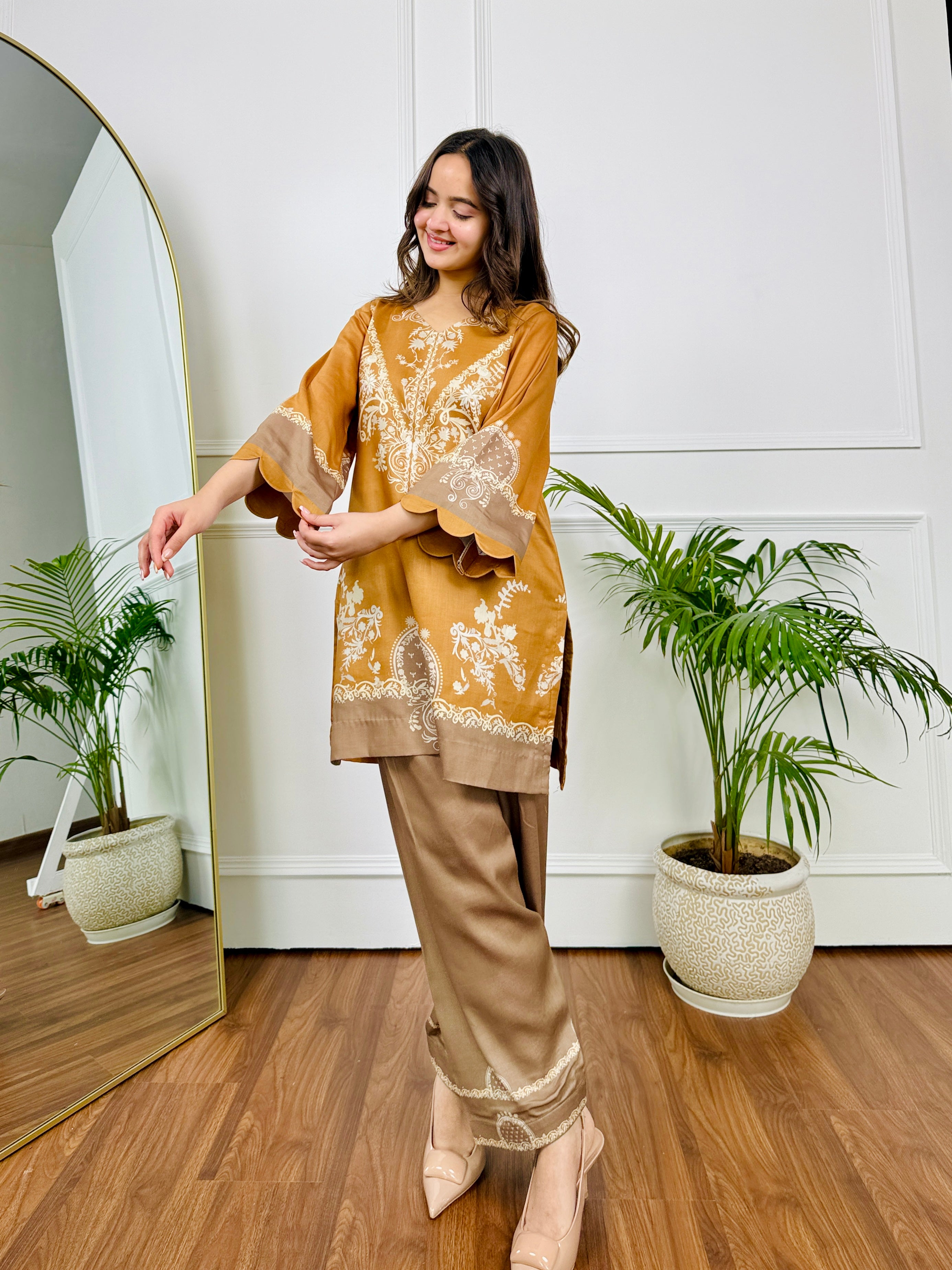 Mustard Mirage Kurta Set