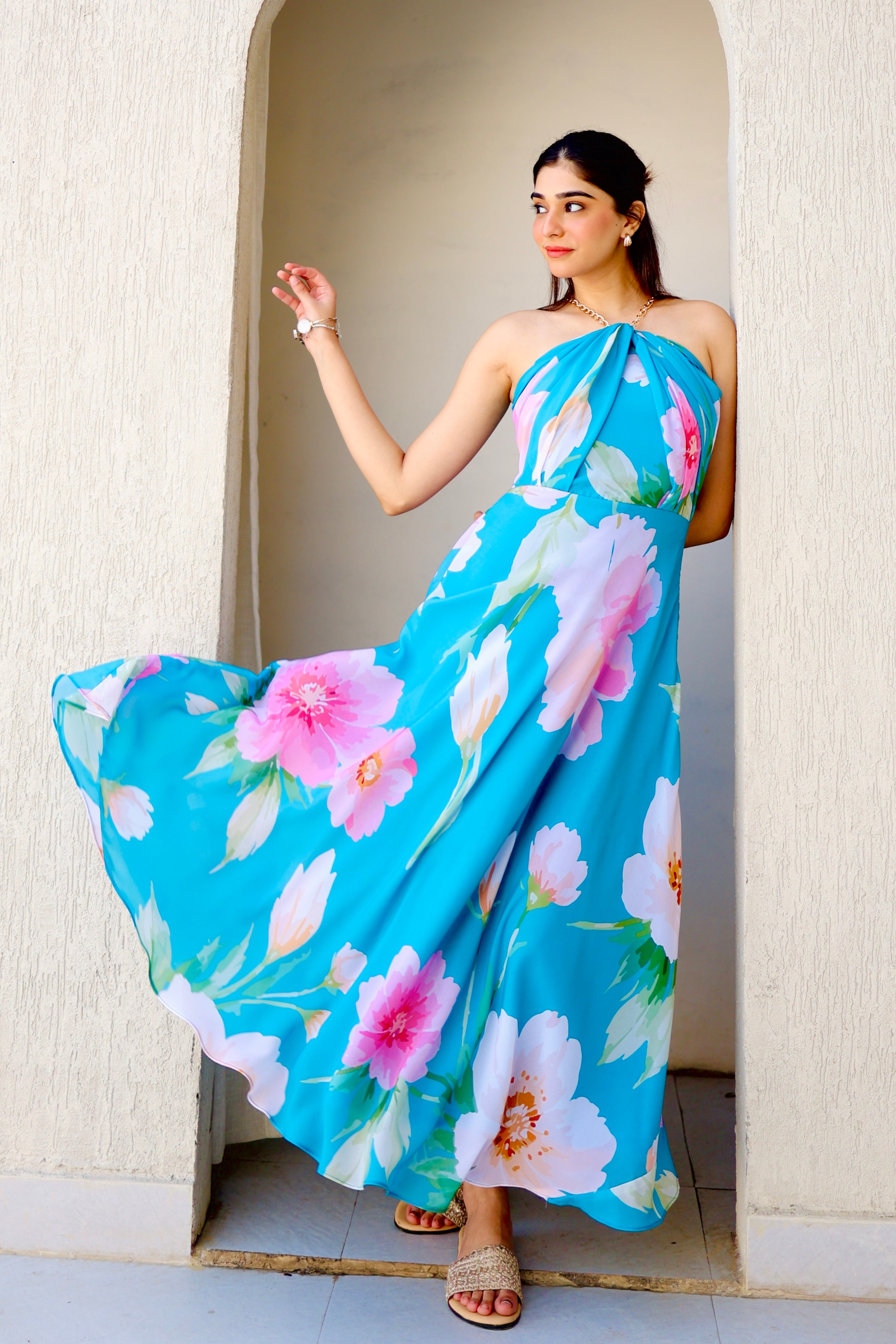 Miley Floral Midi Dress