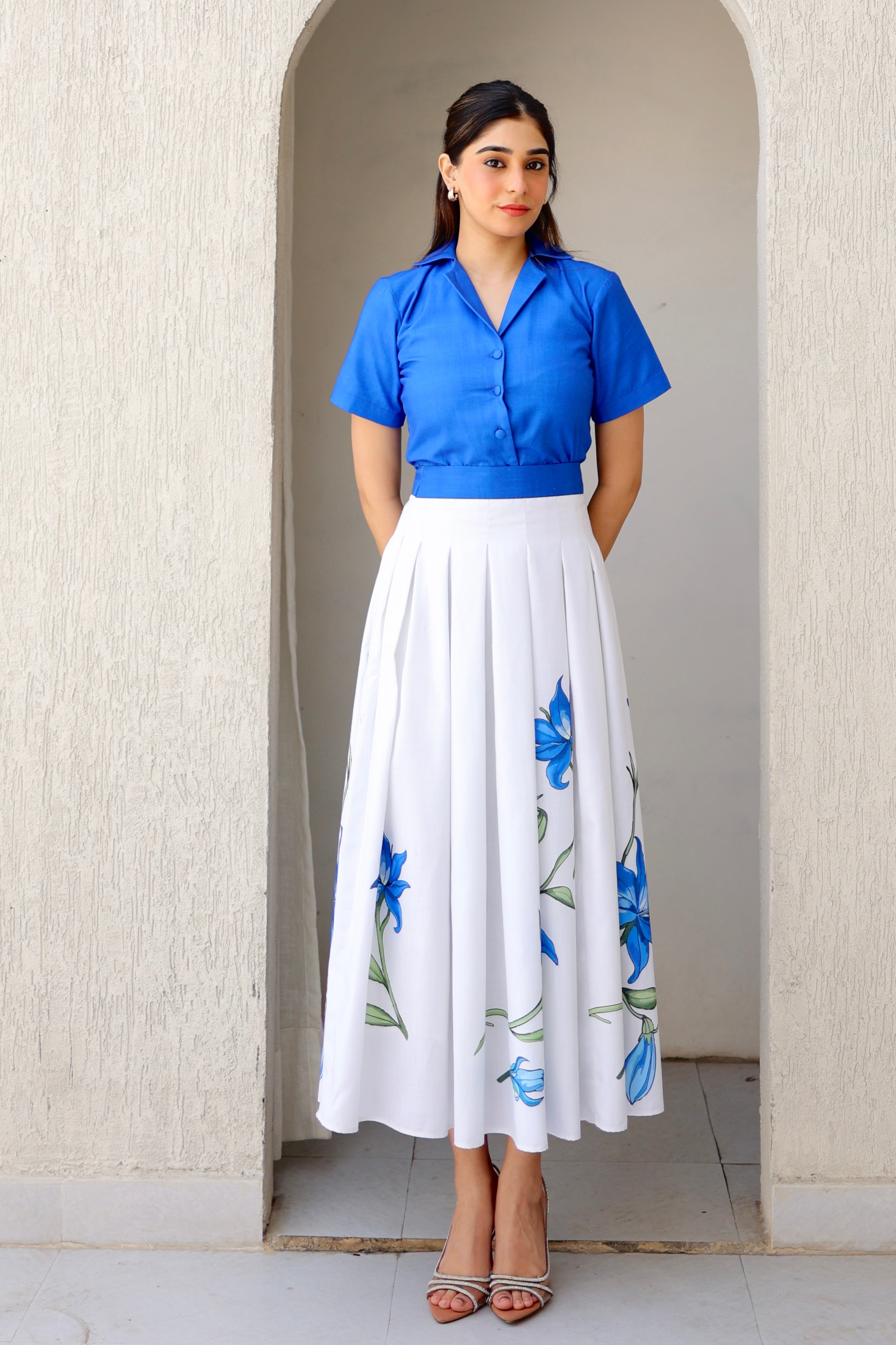 Bloom Pop Summer Skirt Set