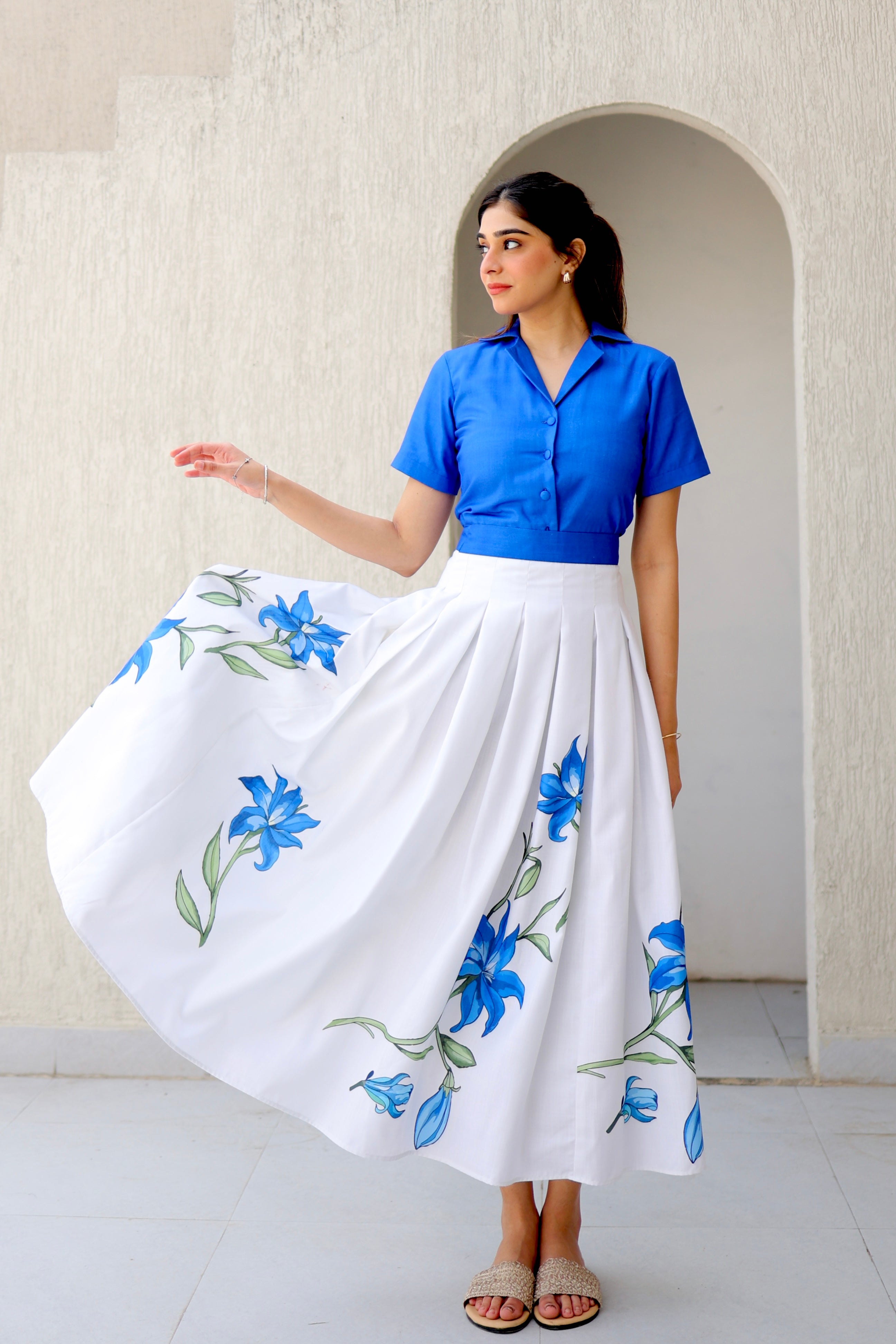 Bloom Pop Summer Skirt Set