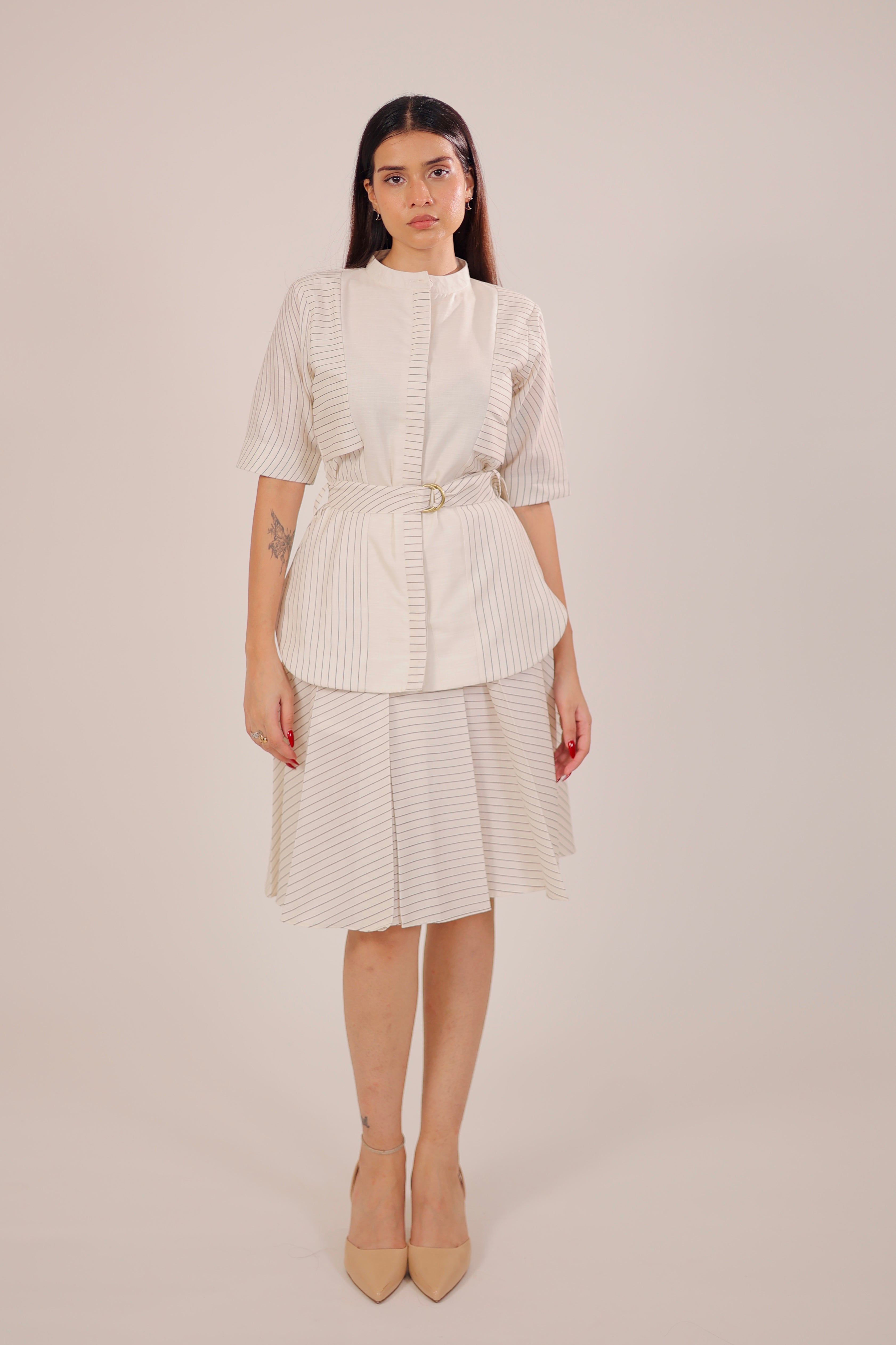 Linear Luxe Skirt Set