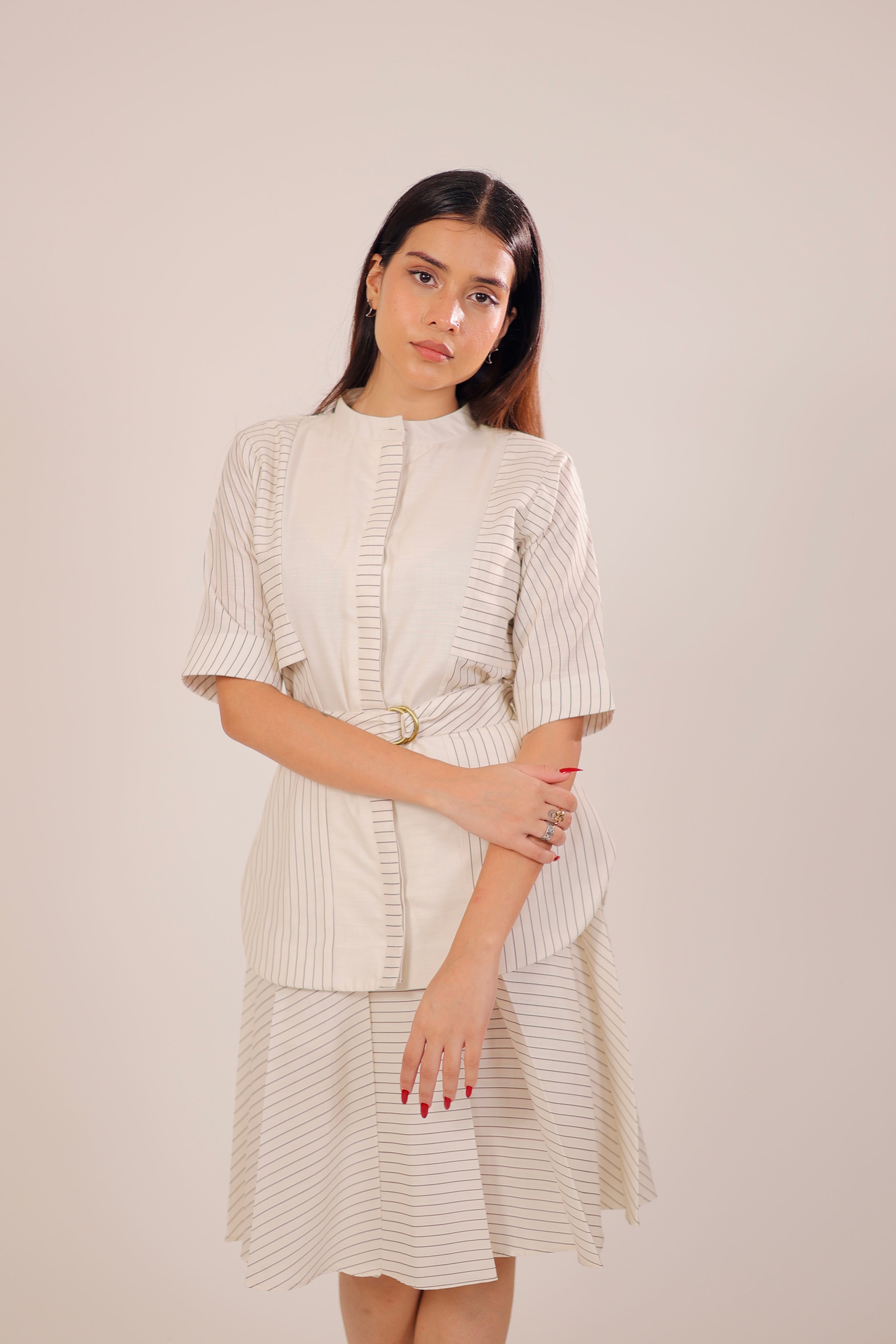 Linear Luxe Skirt Set