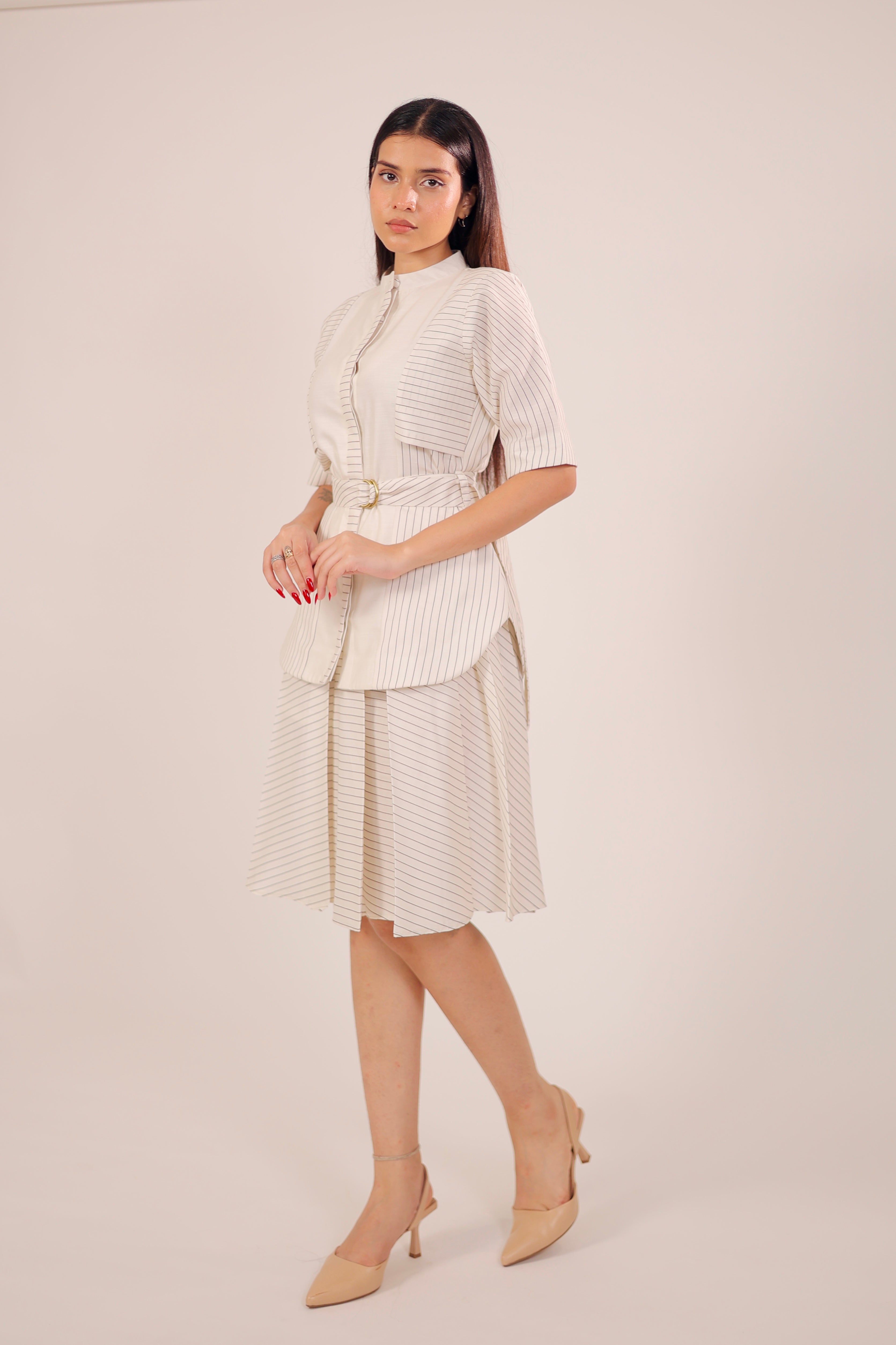Linear Luxe Skirt Set