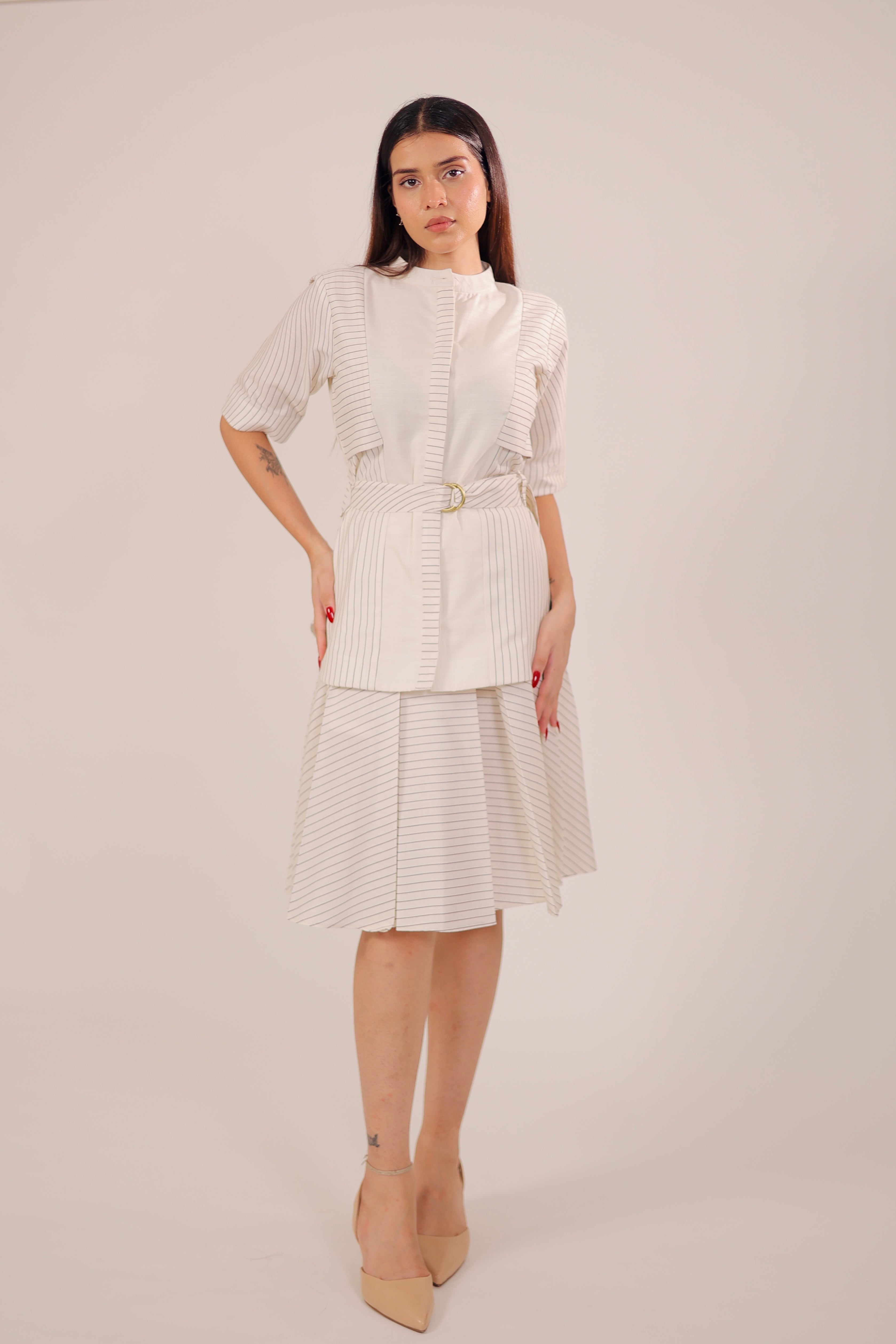 Linear Luxe Skirt Set