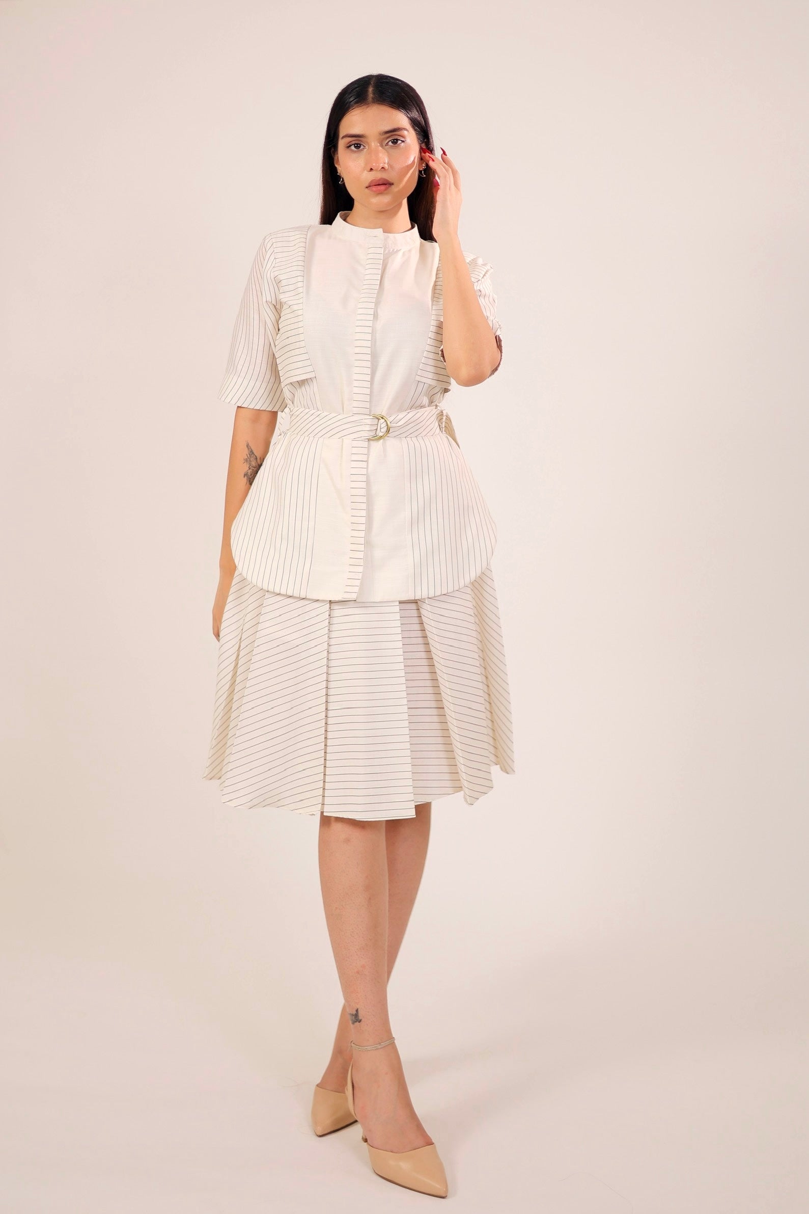 Linear Luxe Skirt Set
