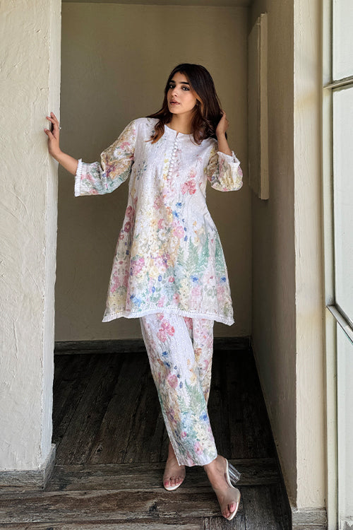 White Floral Schiffi Fusion Set