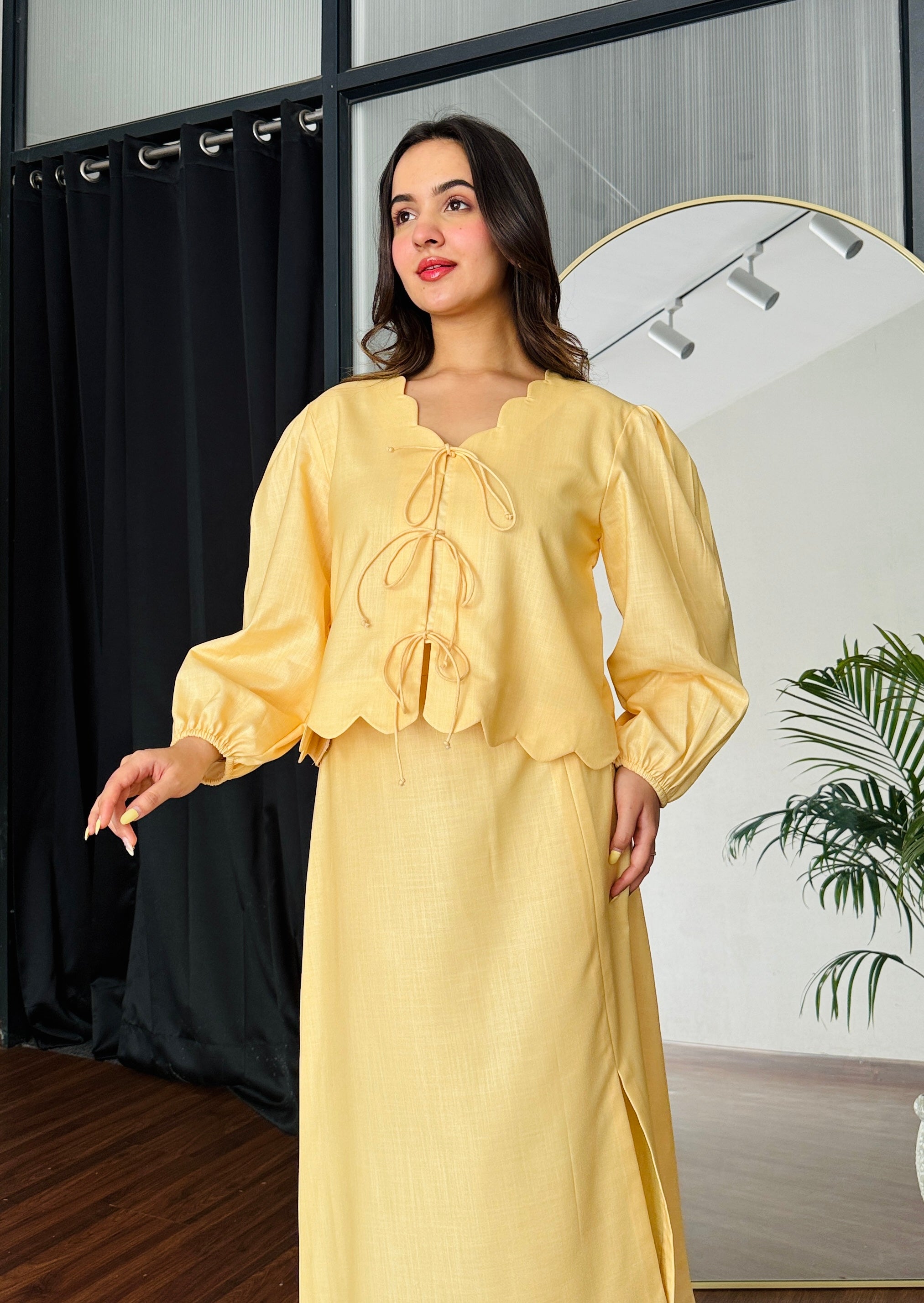 Lemon Meringue Skirt Set