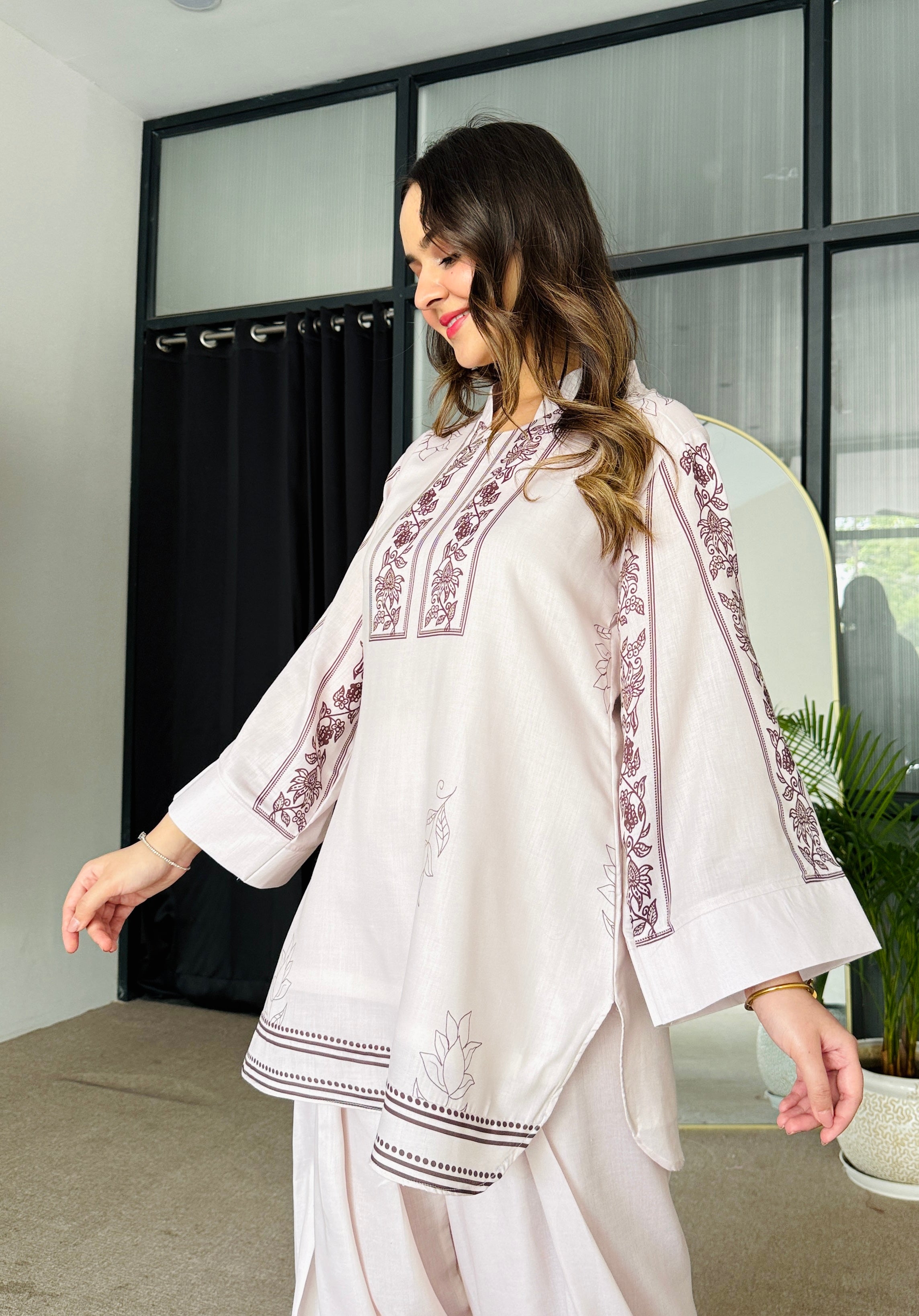 Dusky Petal Kurta Set