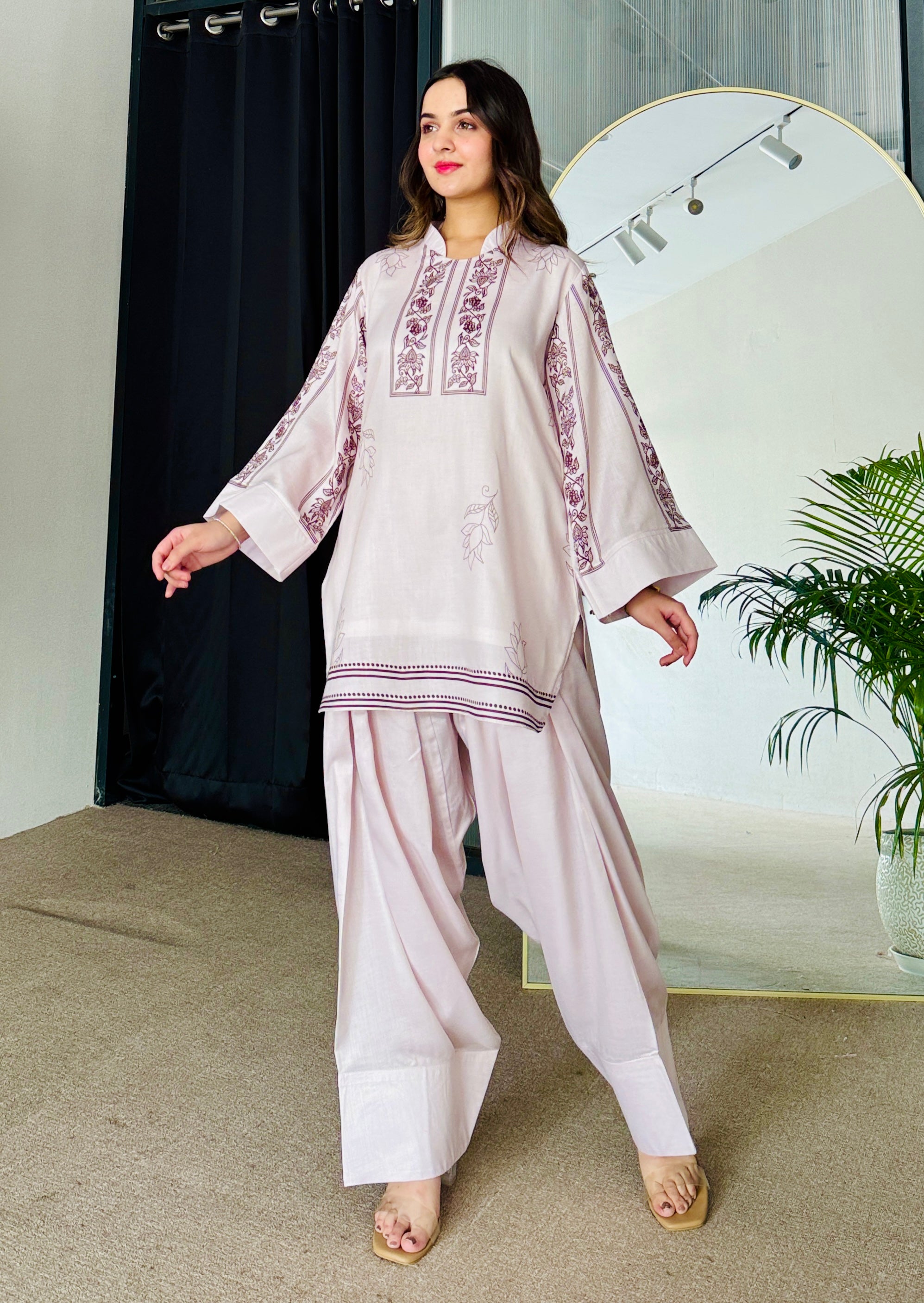 Dusky Petal Kurta Set