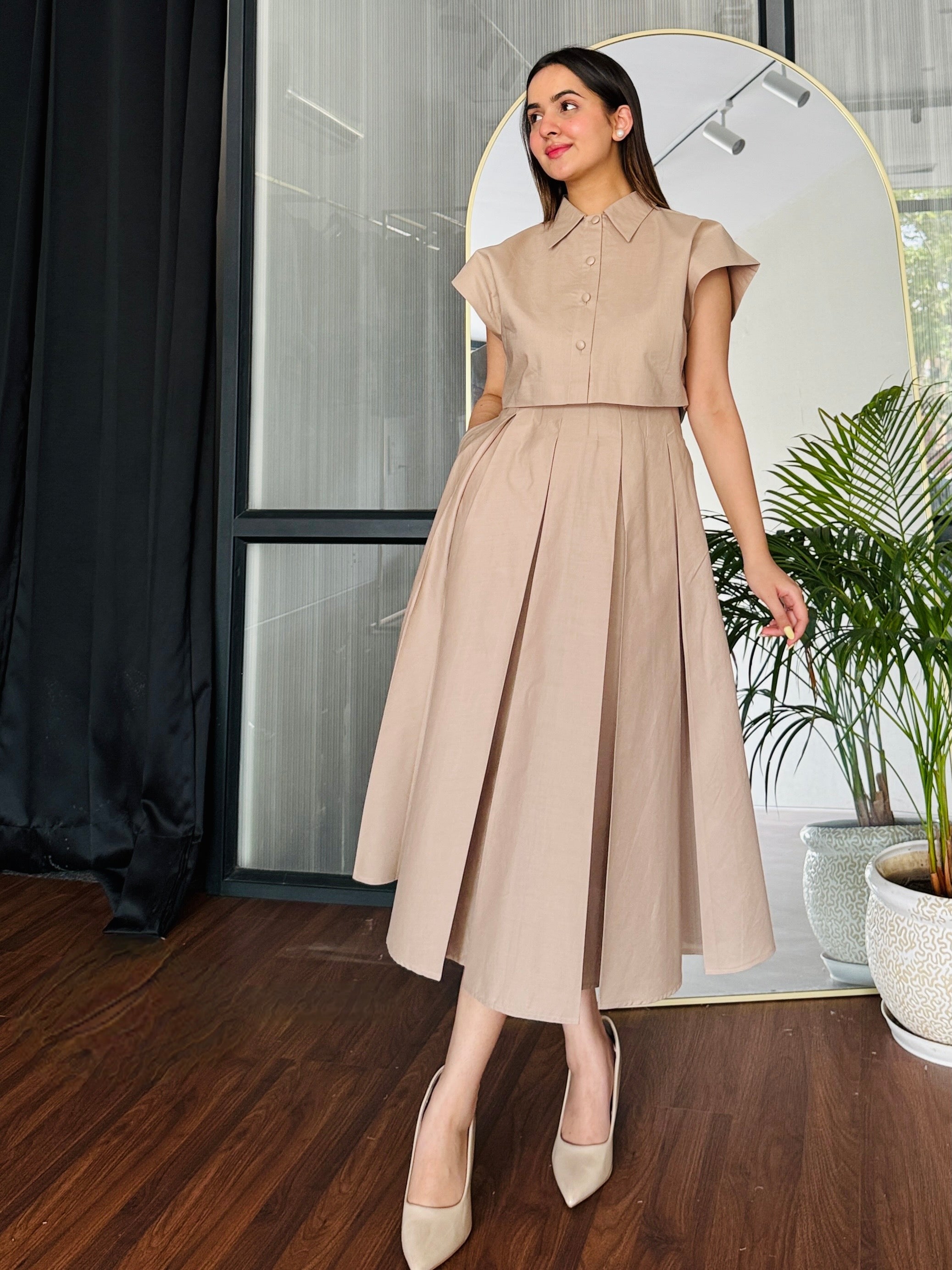 Pleated Romance Skirt Set