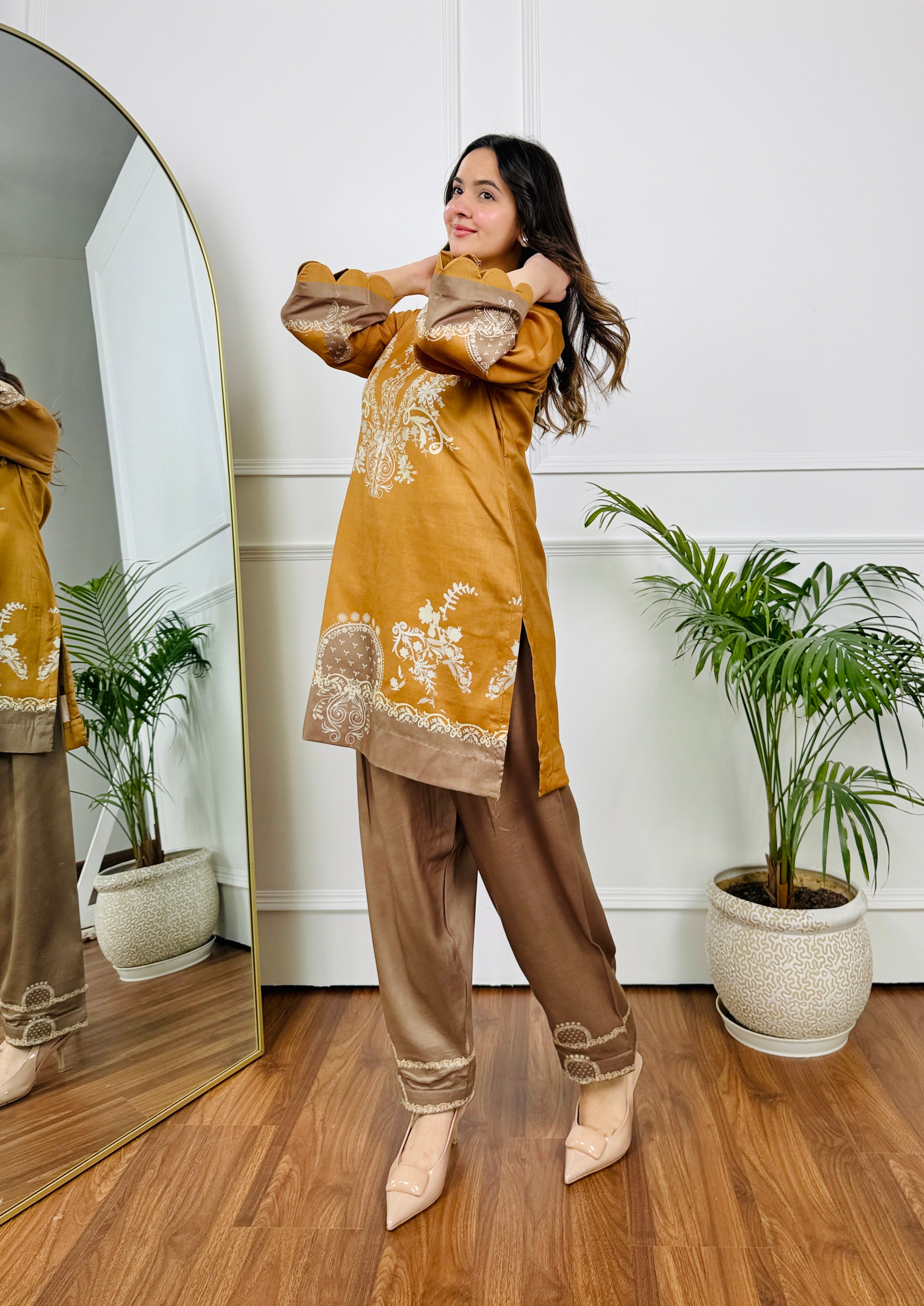 Mustard Mirage Kurta Set