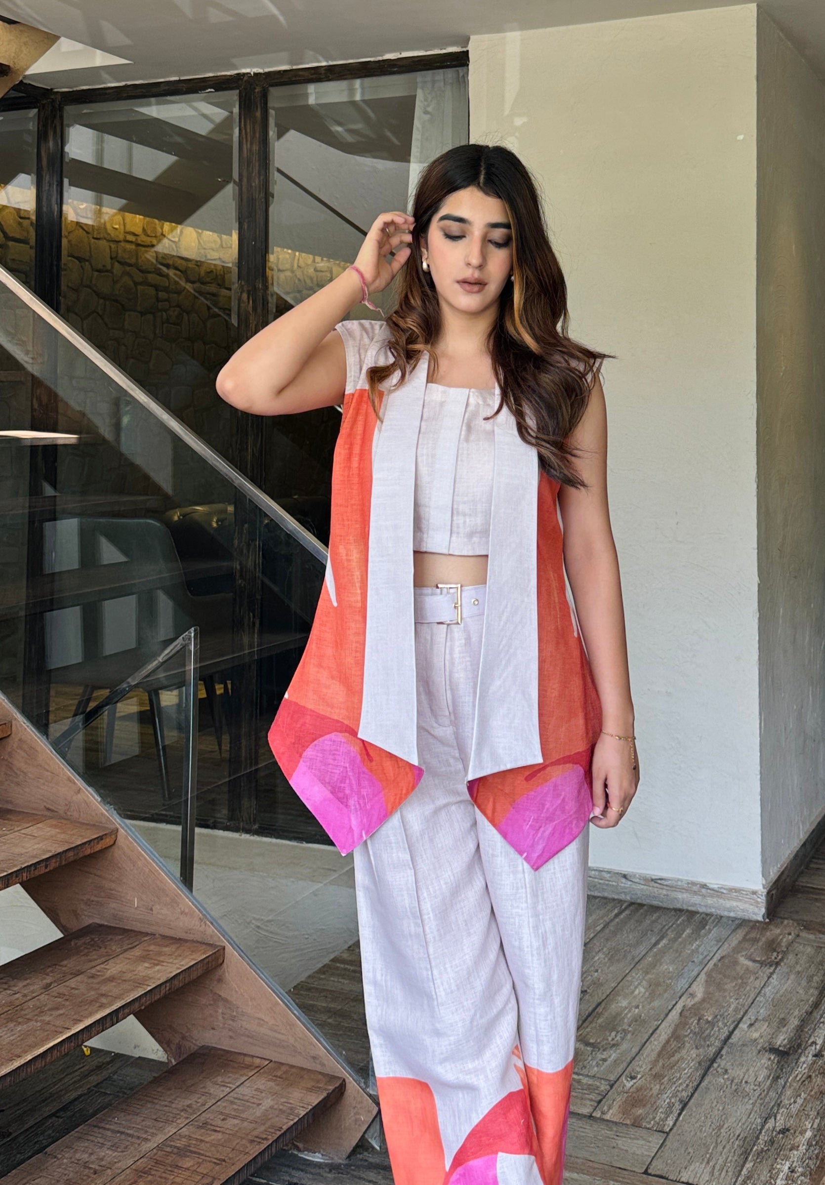 Feel So Good 3 Piece Linen Coord Set