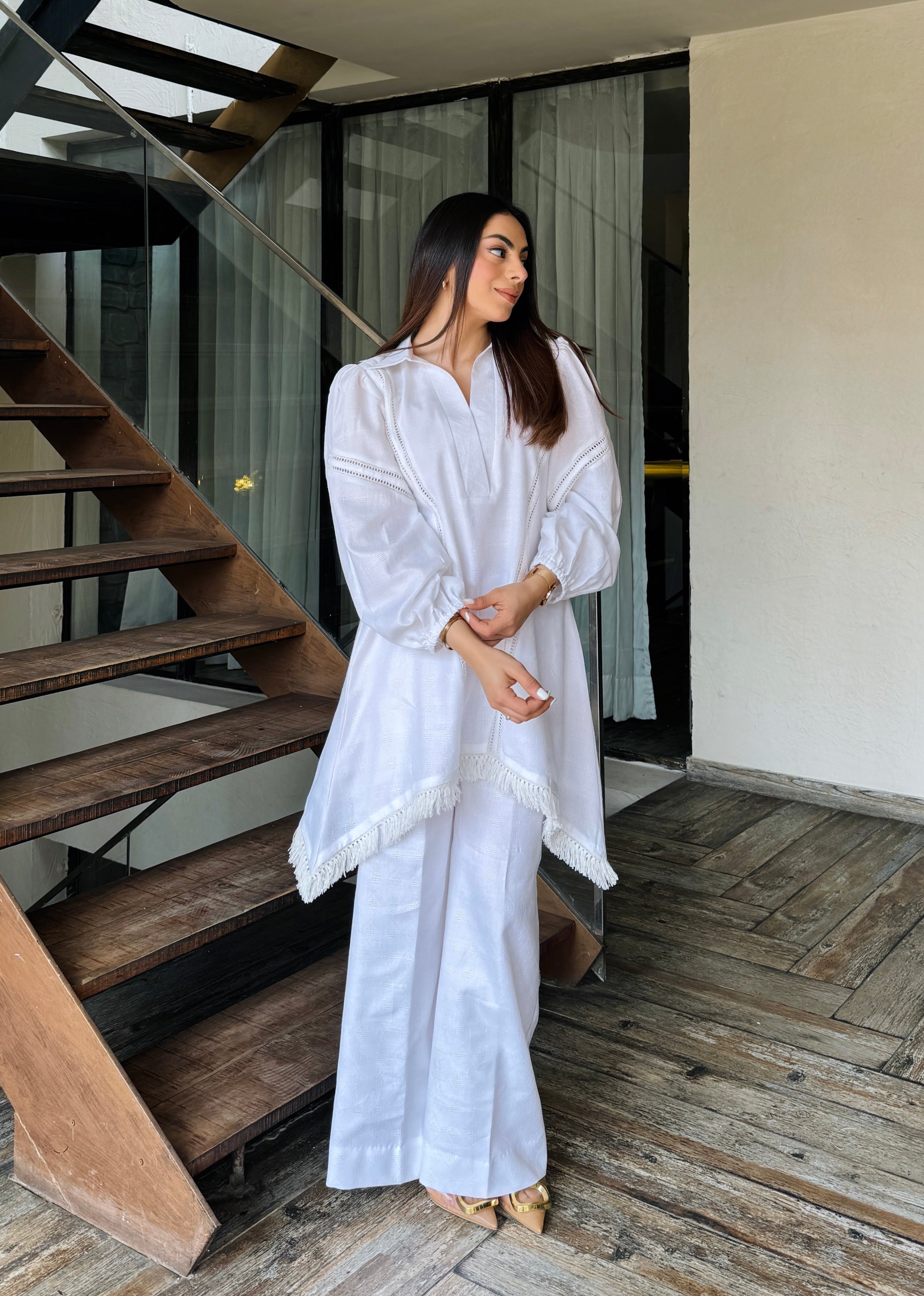 All White Kurta Set
