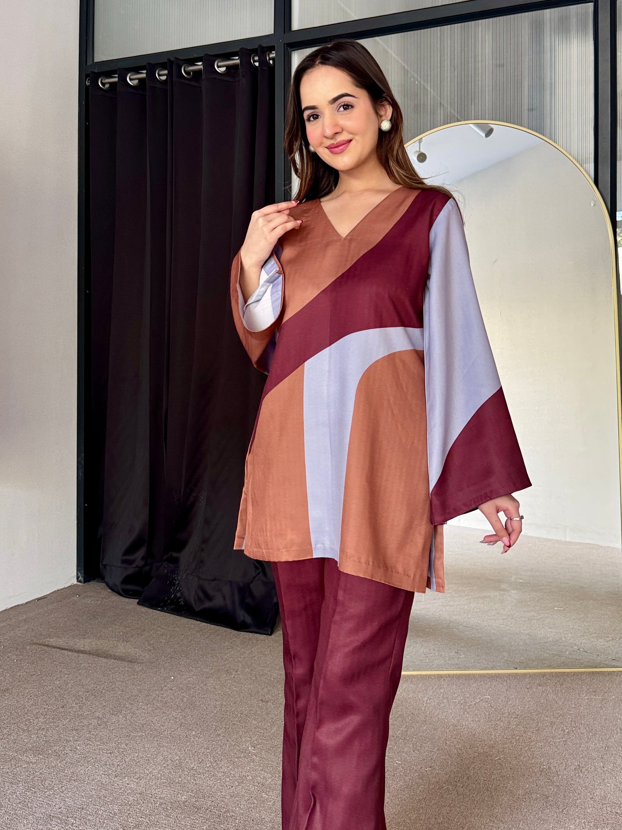 Abstract Fusion Winter Co Ord Set