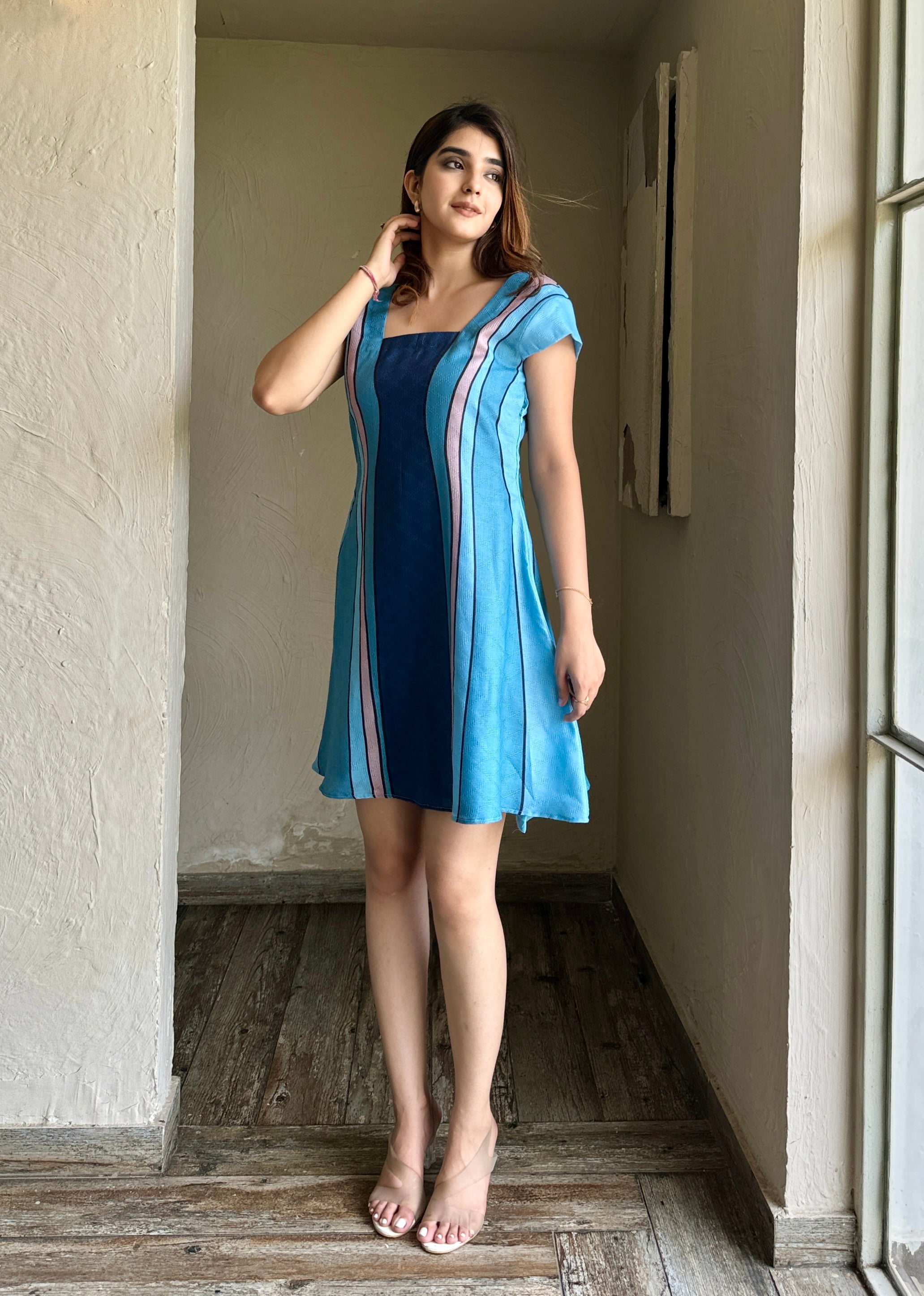 Emma Blue Midi Dress