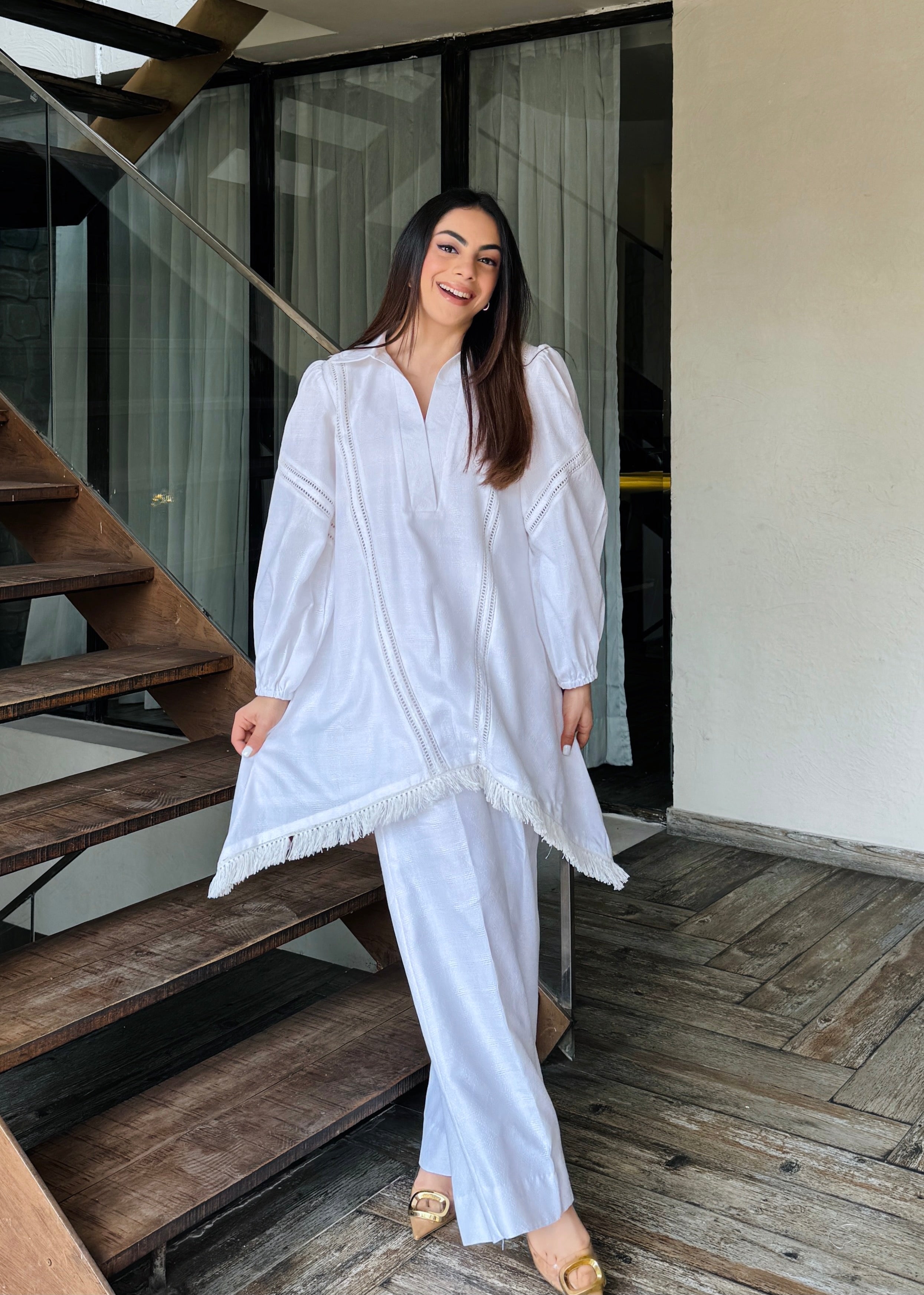 All White Kurta Set