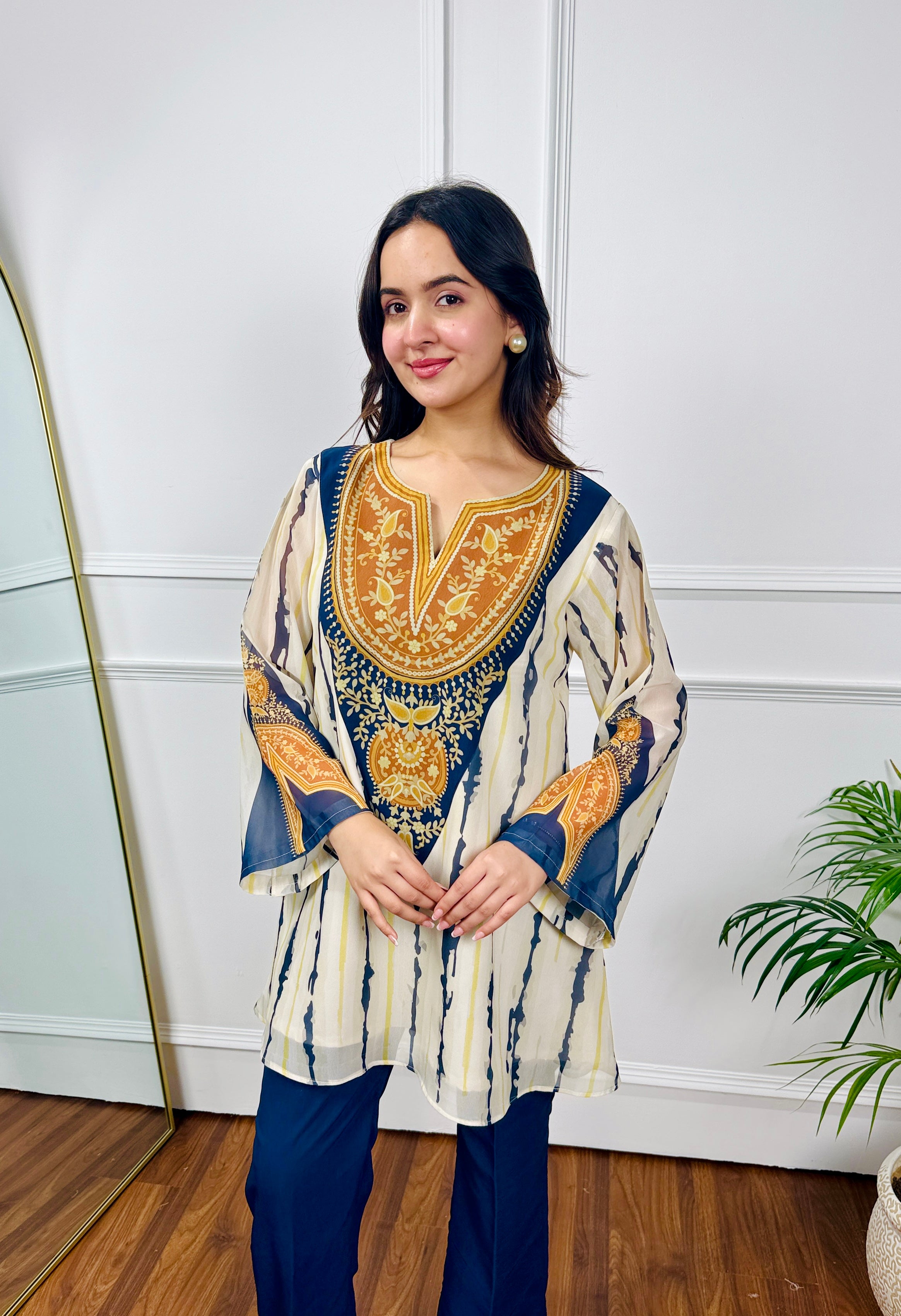 Lunar Indigo Festive Kurta Set