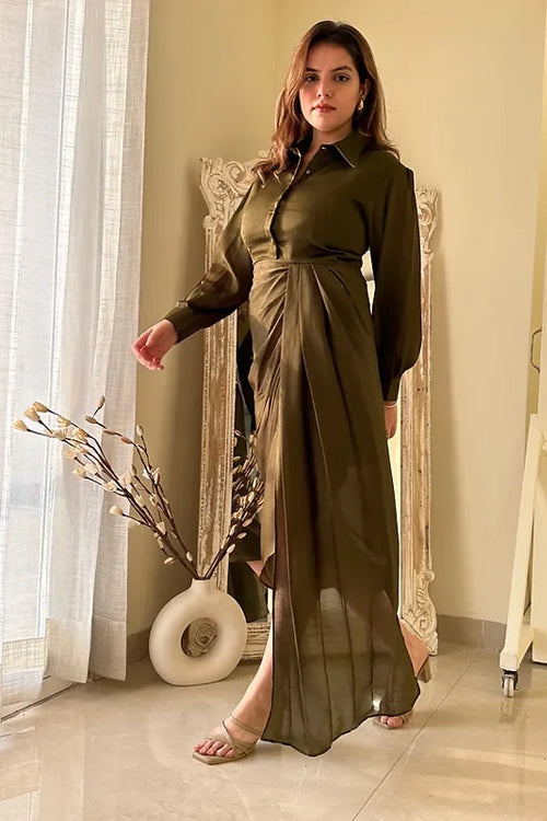 Olivia Silk Chiffon Statement Dress