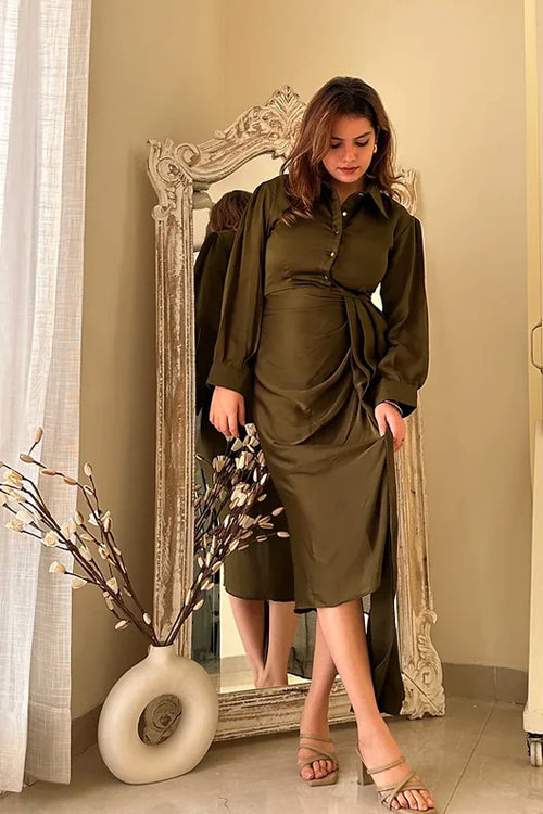 Olivia Silk Chiffon Statement Dress