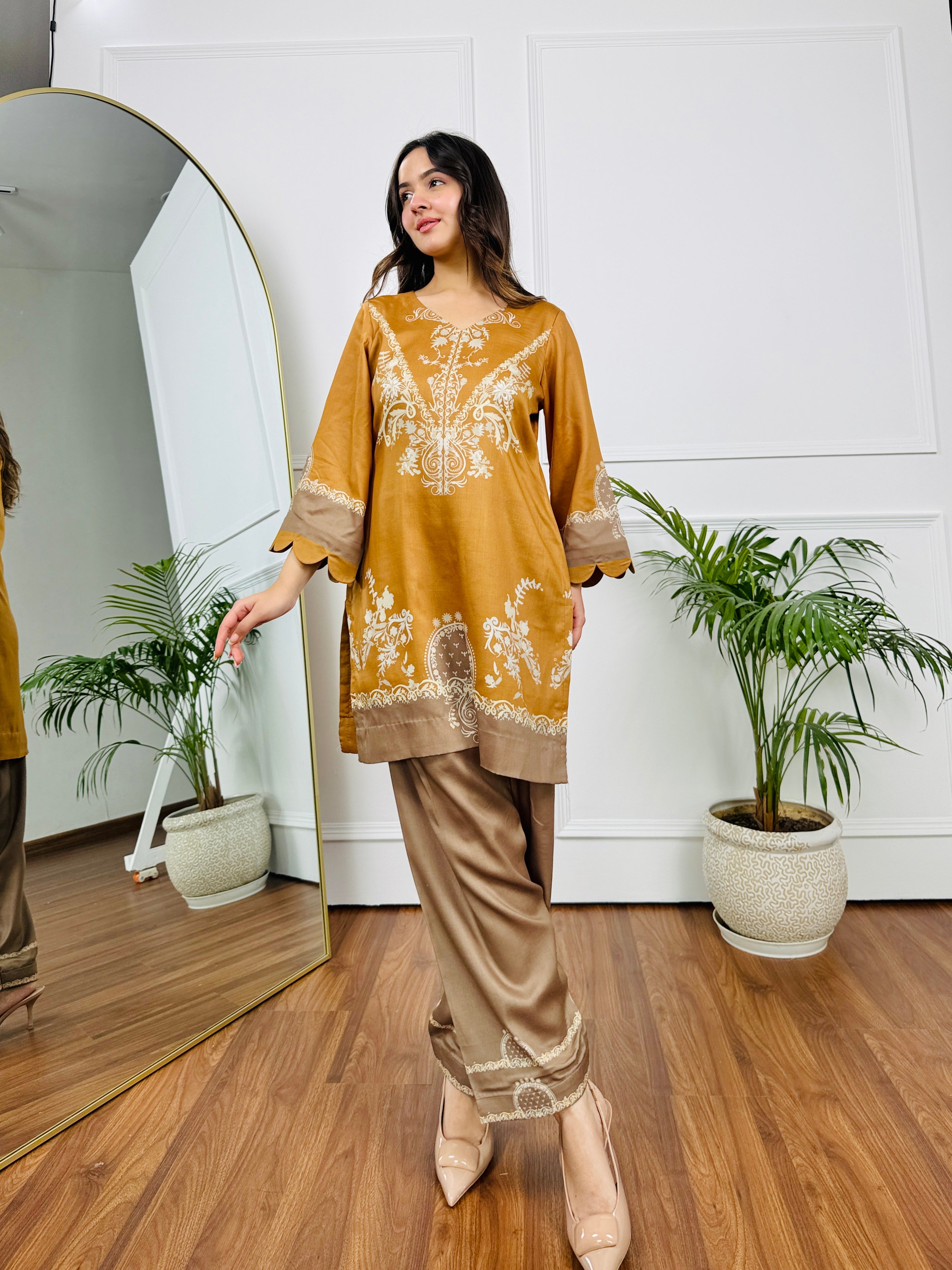 Mustard Mirage Kurta Set