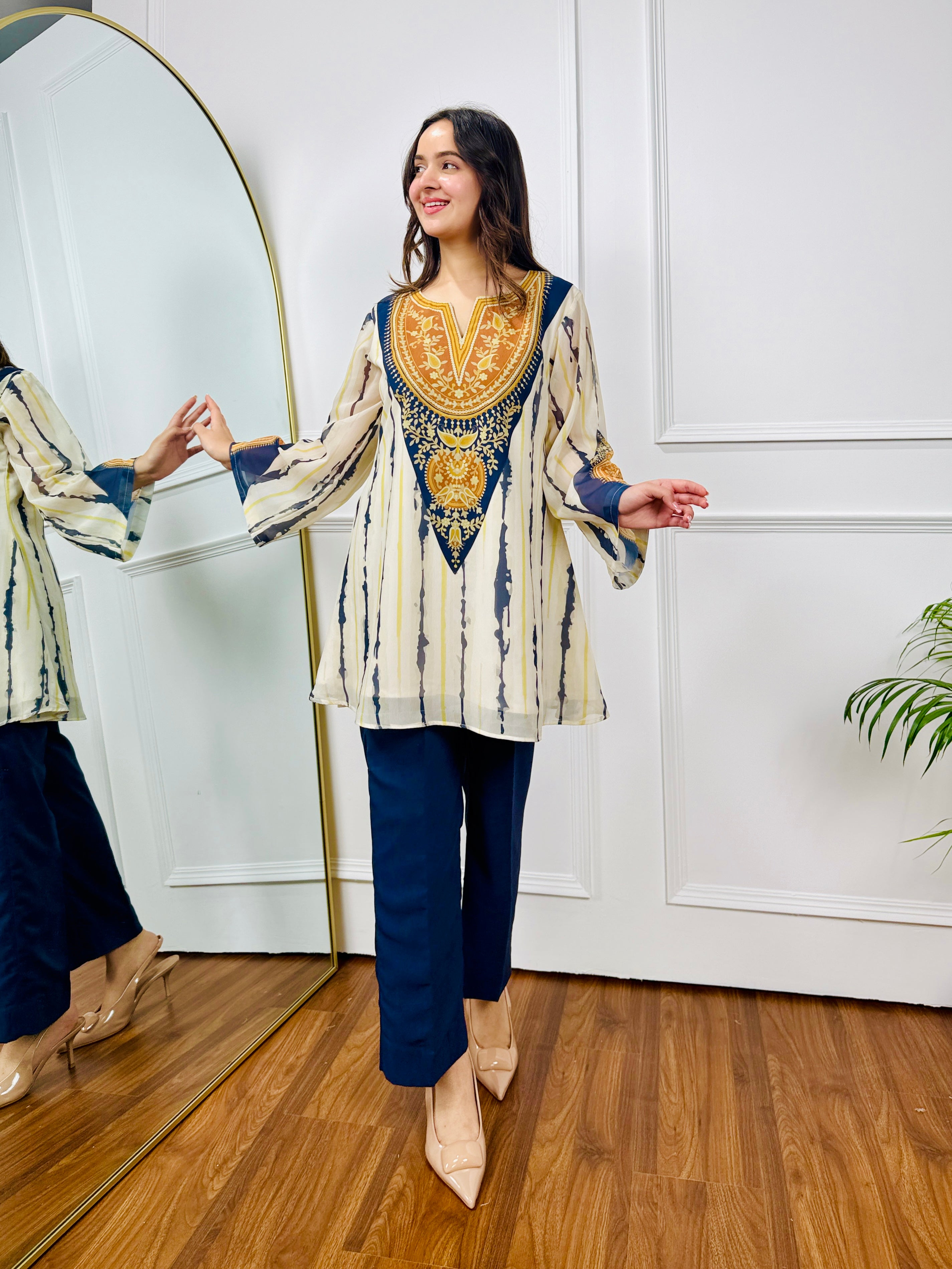 Lunar Indigo Festive Kurta Set