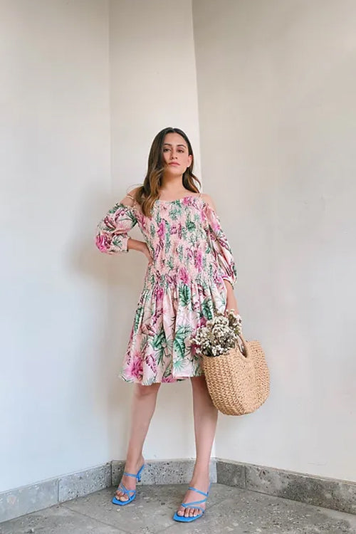 La Bella Pink Floral Midi