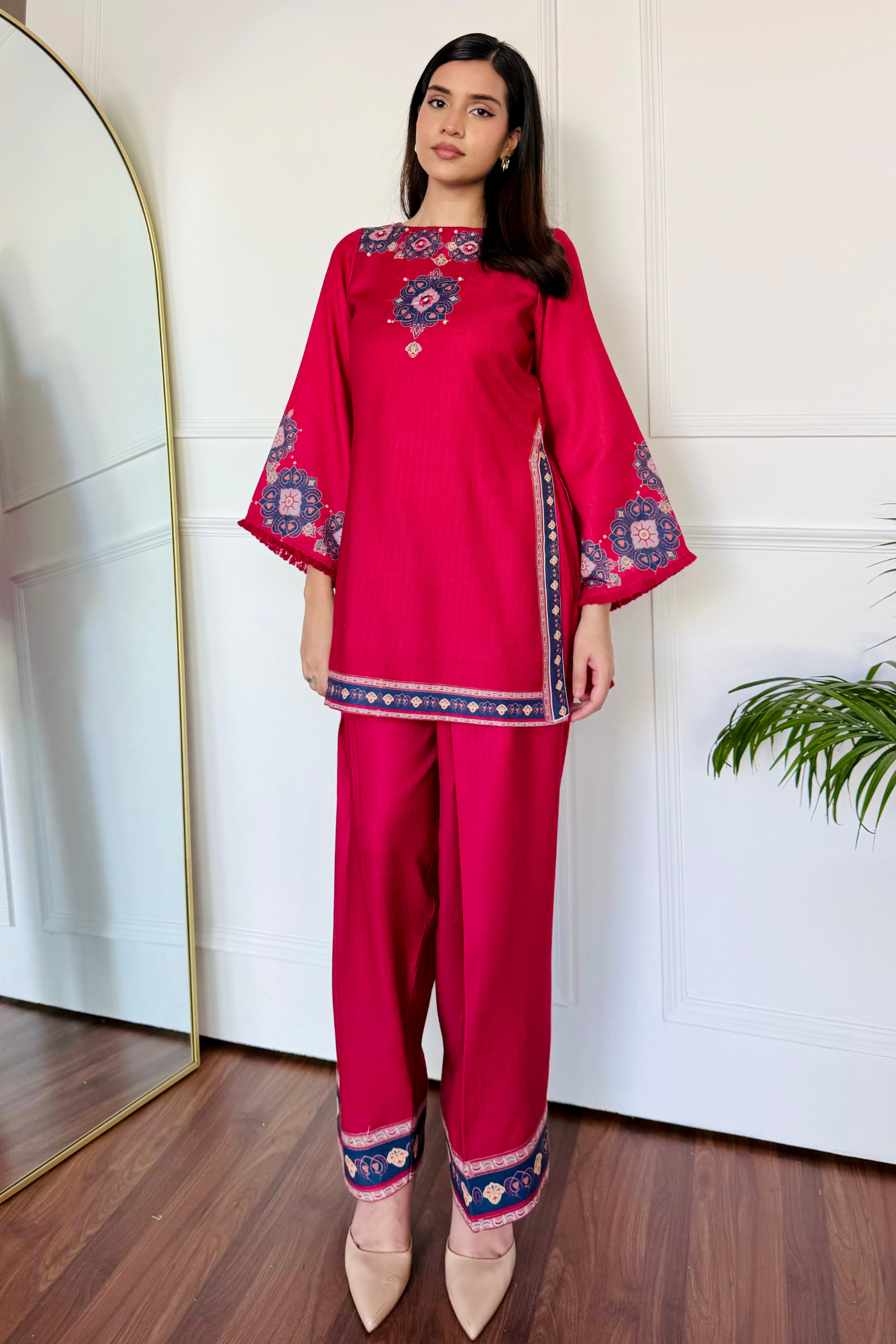 Ruby Radiance Kurta Set
