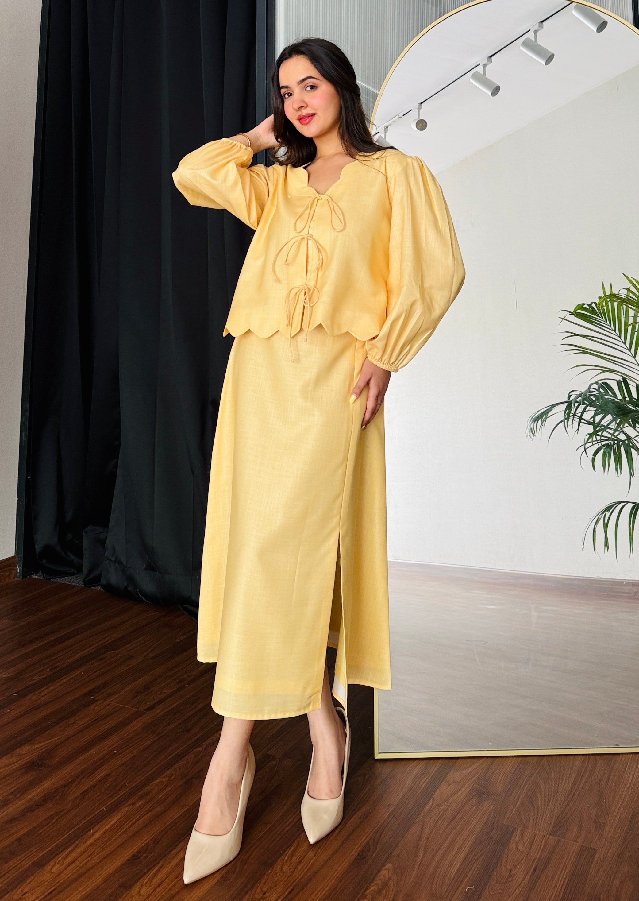 Lemon Meringue Skirt Set