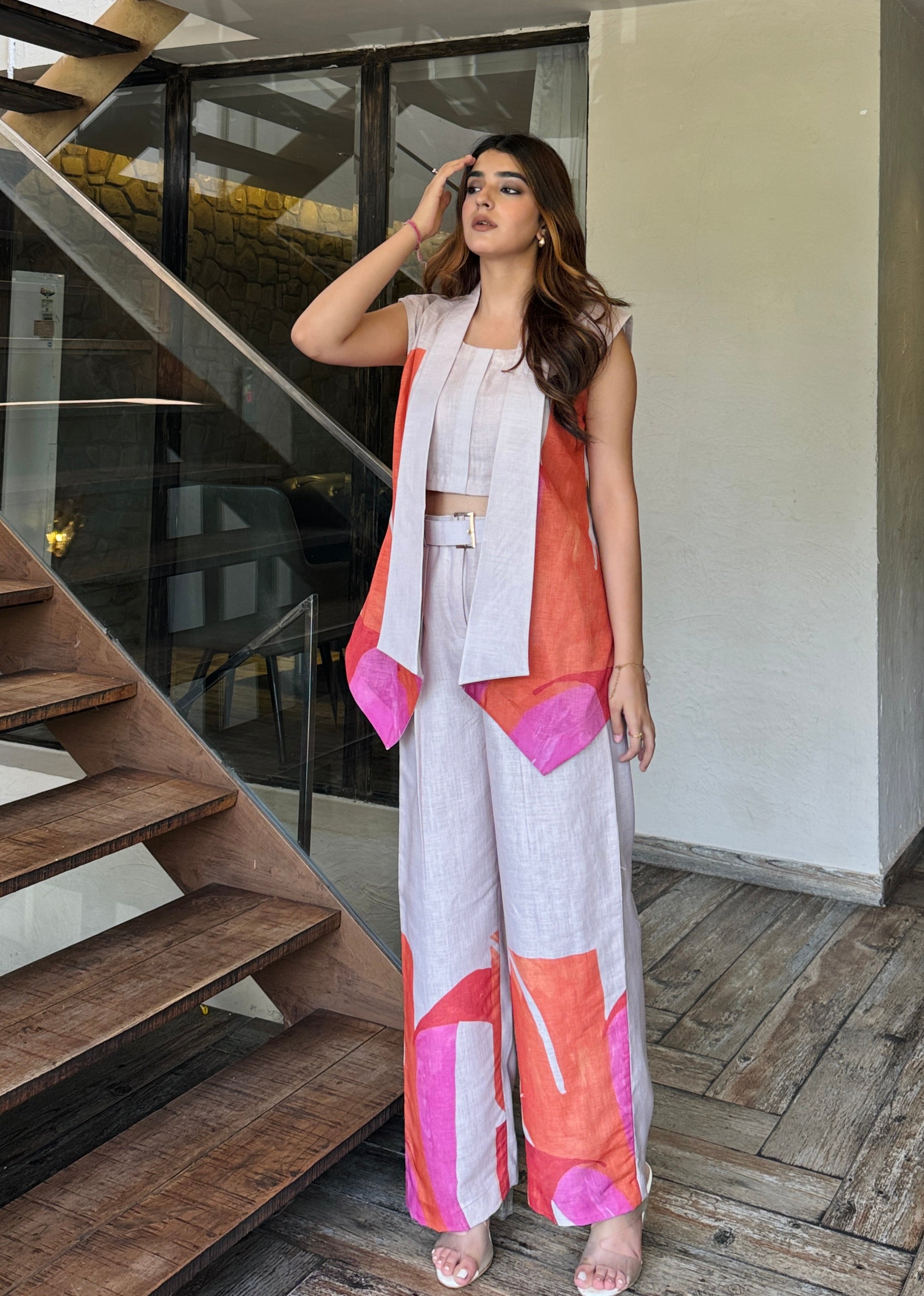 Feel So Good 3 Piece Linen Coord Set