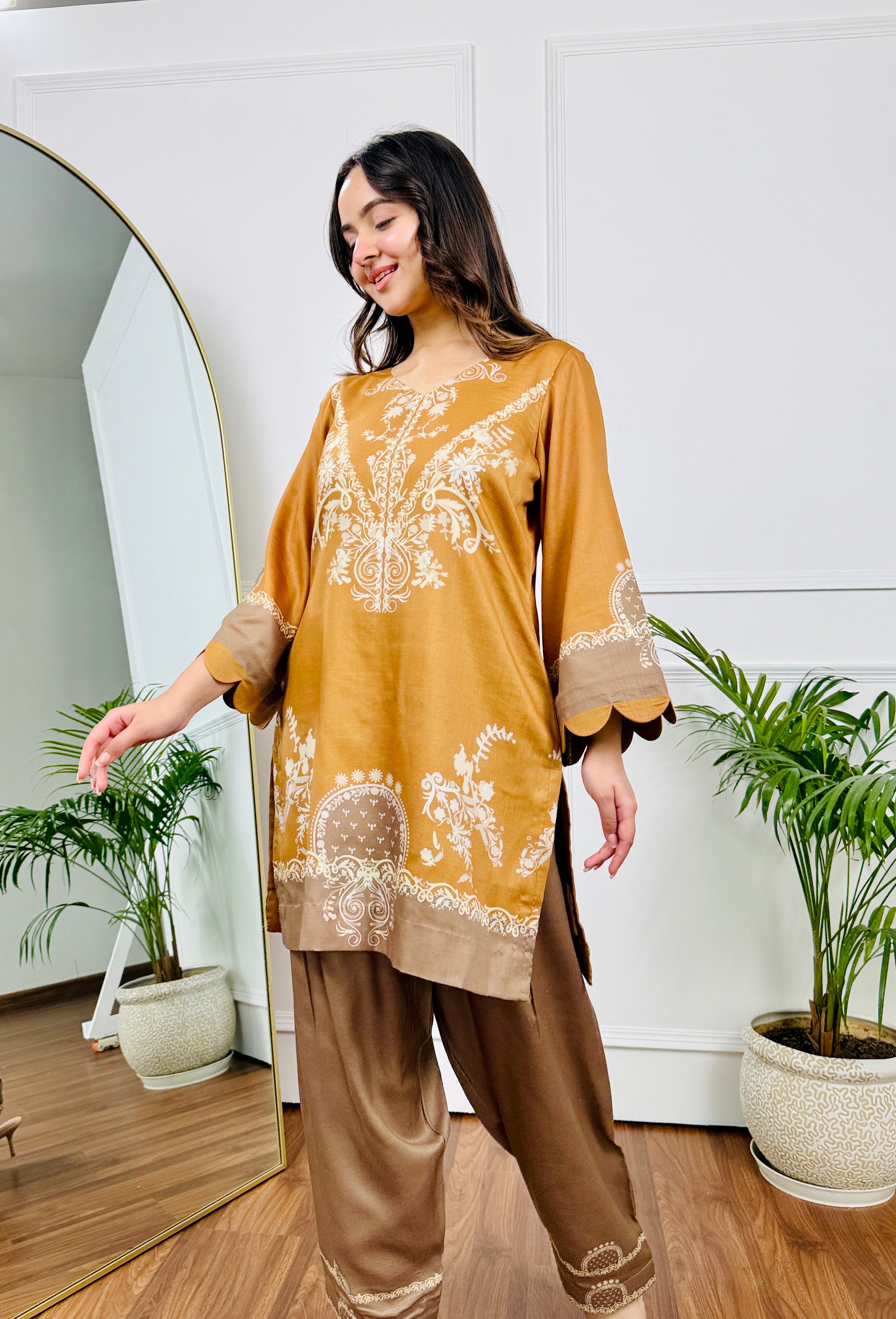 Mustard Mirage Kurta Set