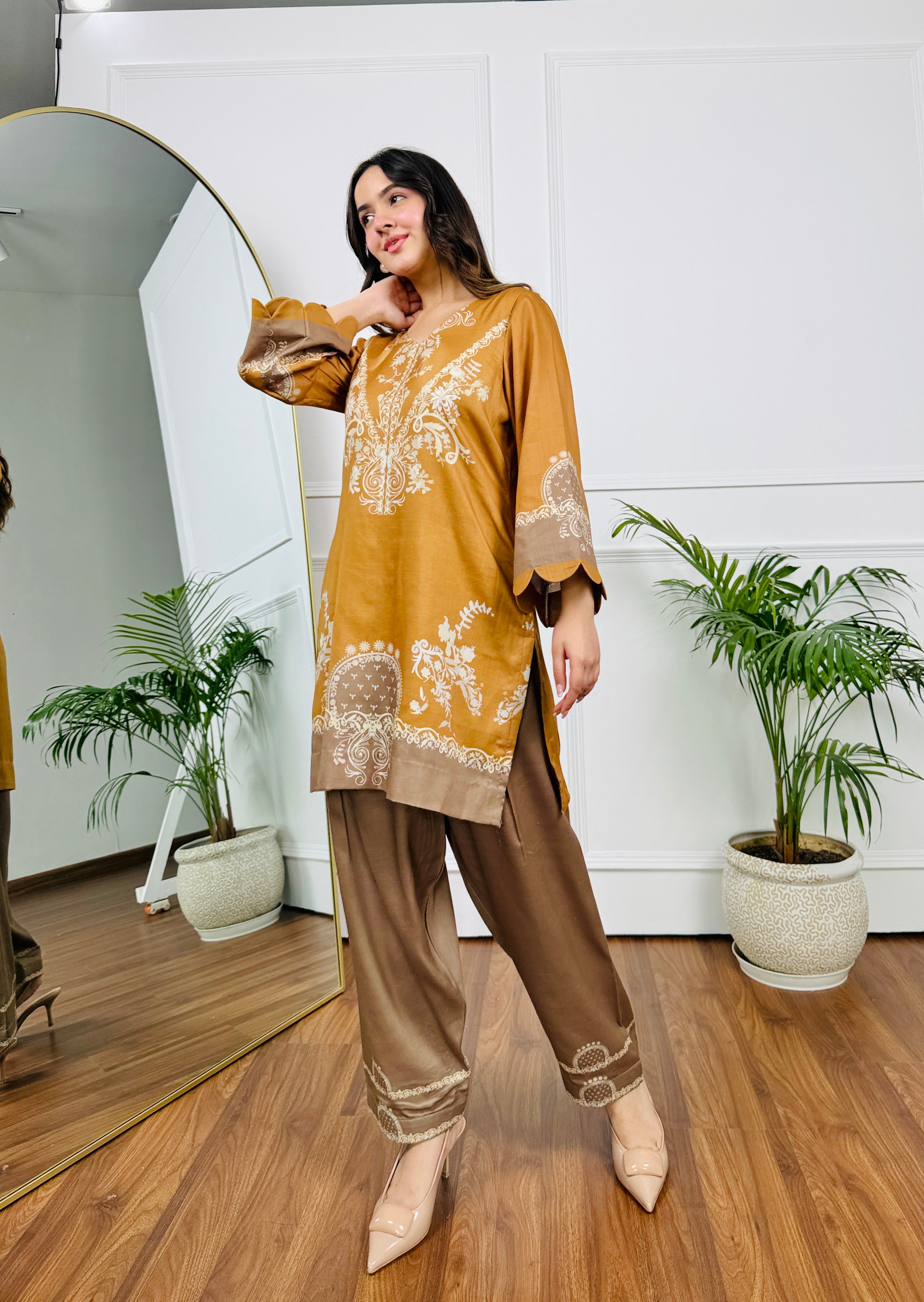 Mustard Mirage Kurta Set