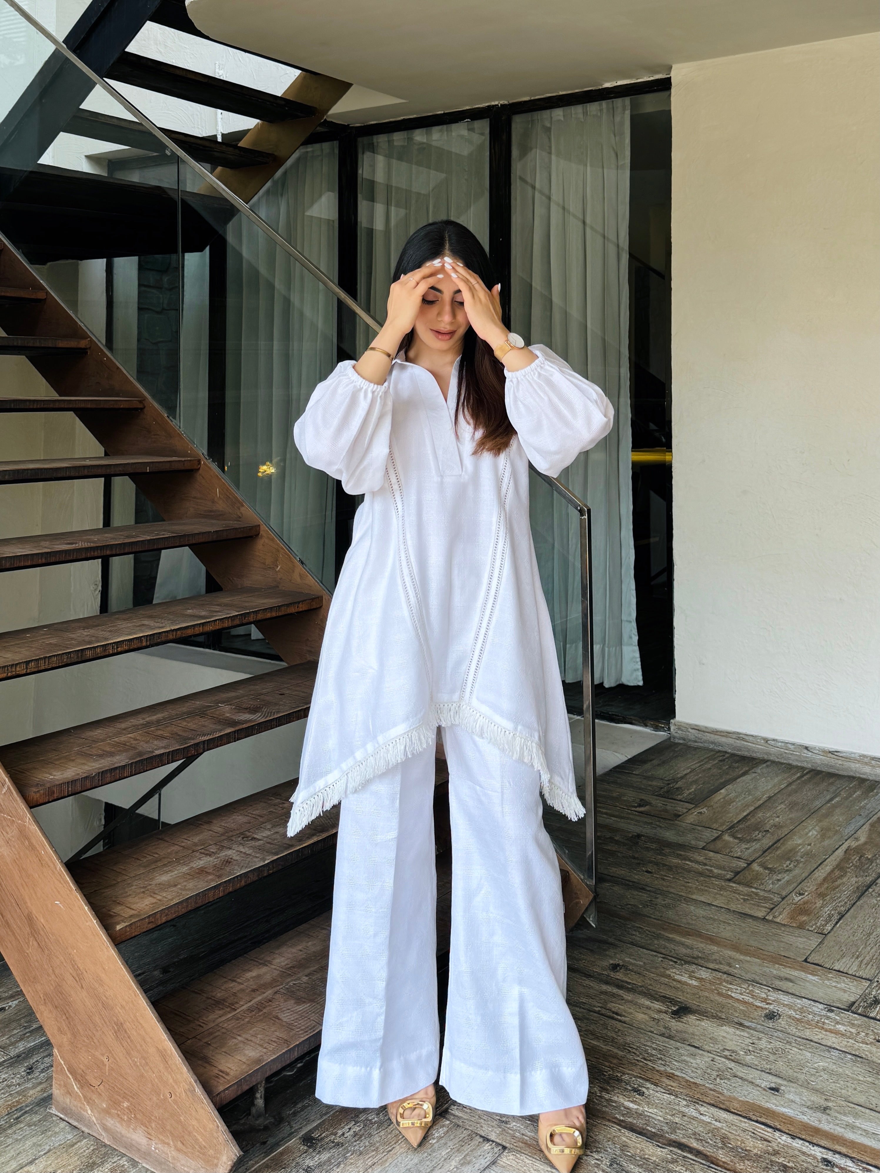 All White Kurta Set