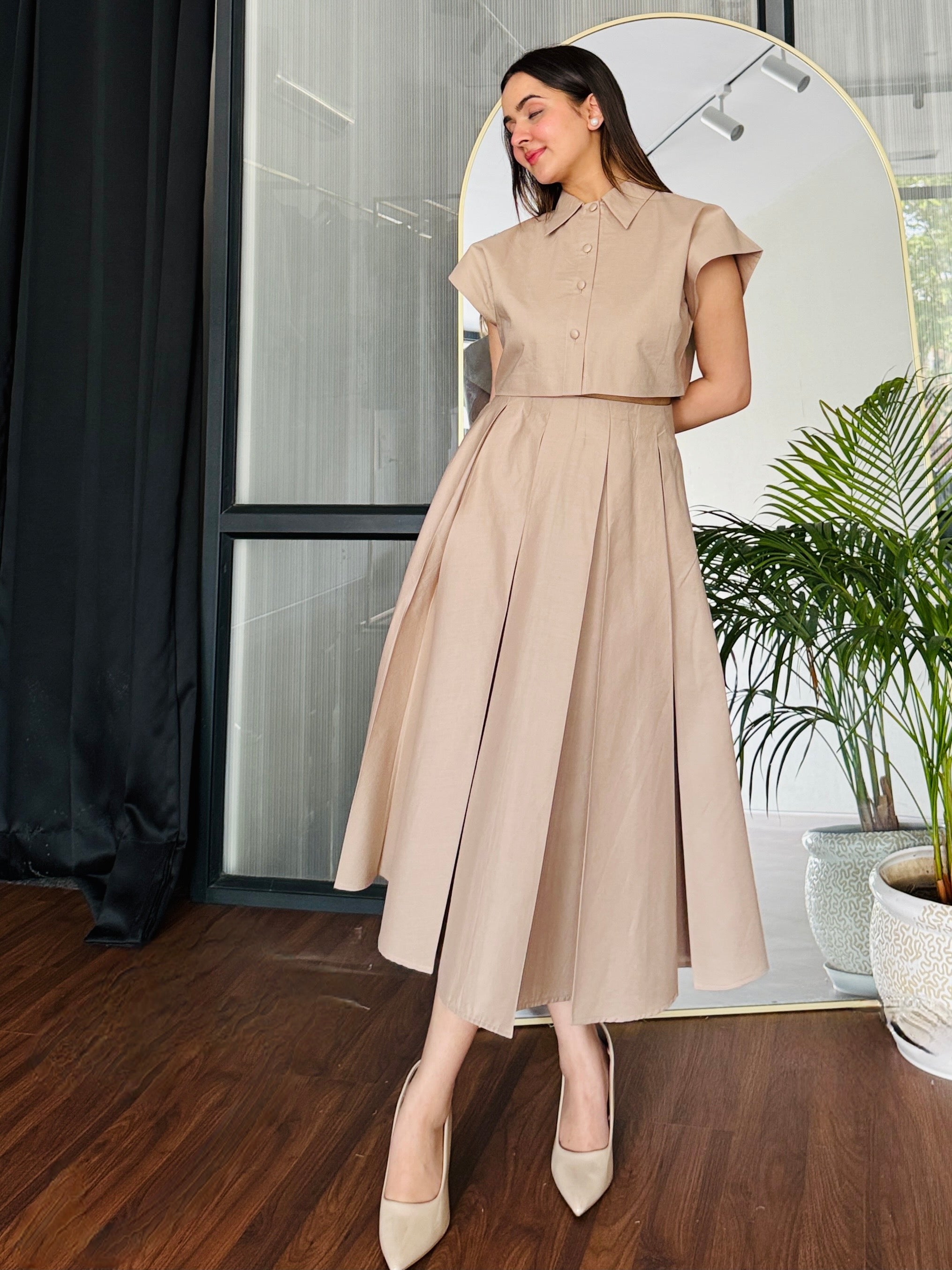 Pleated Romance Skirt Set