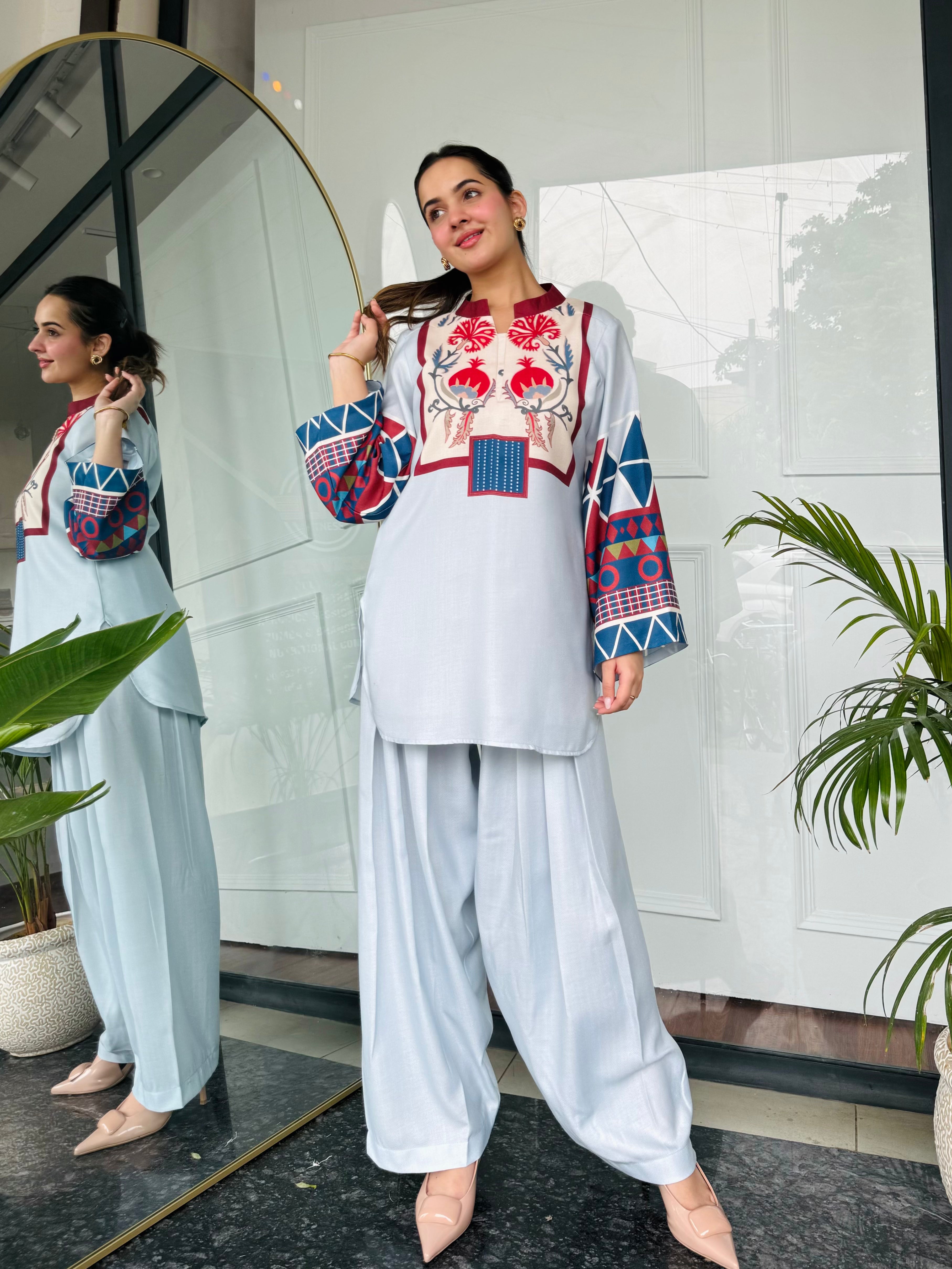 Blue Essence Kurta Set