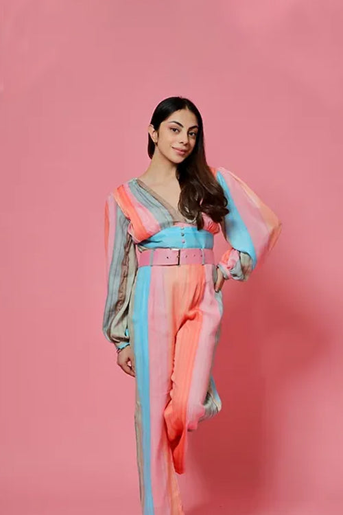 Lily Pastel Striped Coord Set