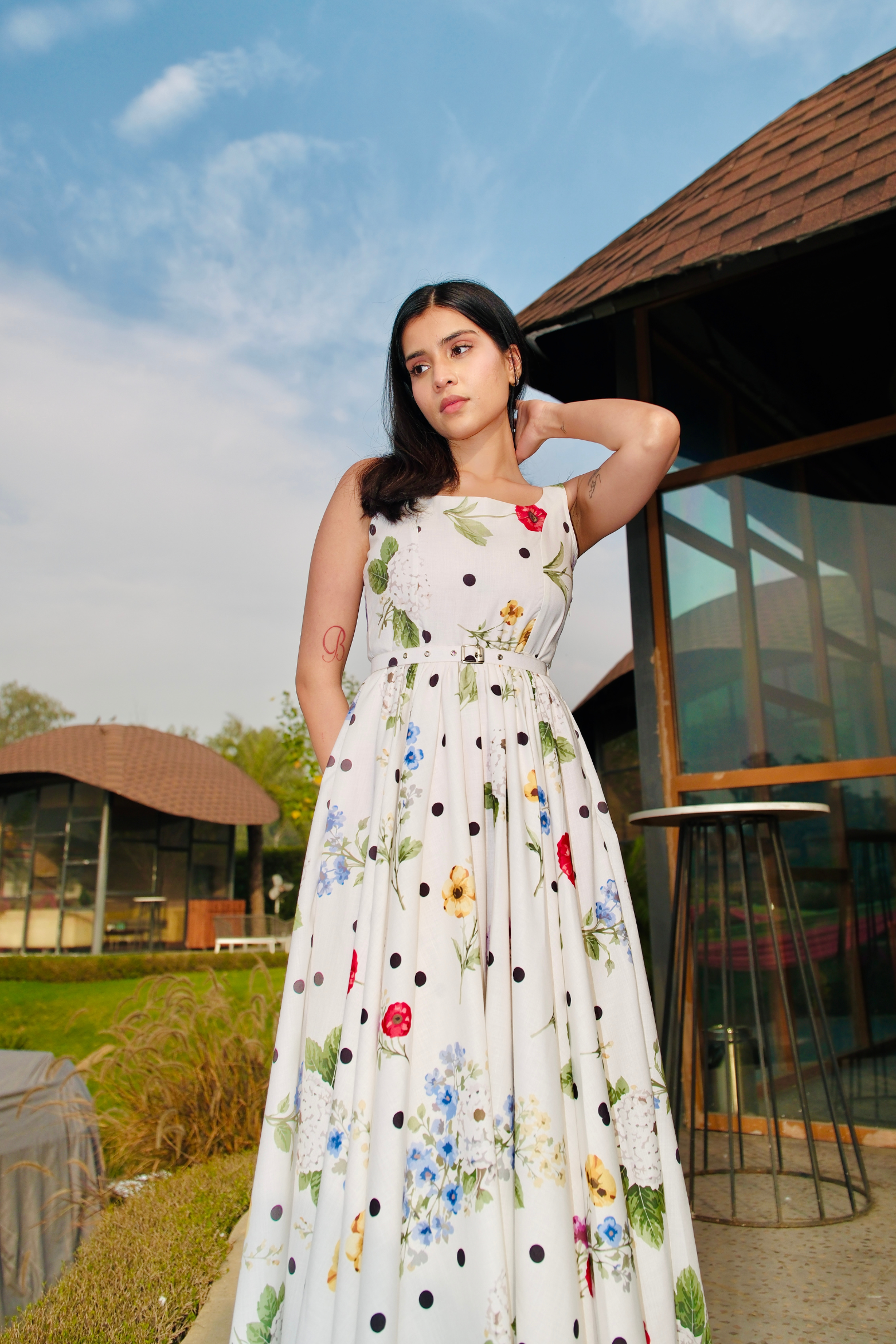 Lily Grace Floral Midi Dress