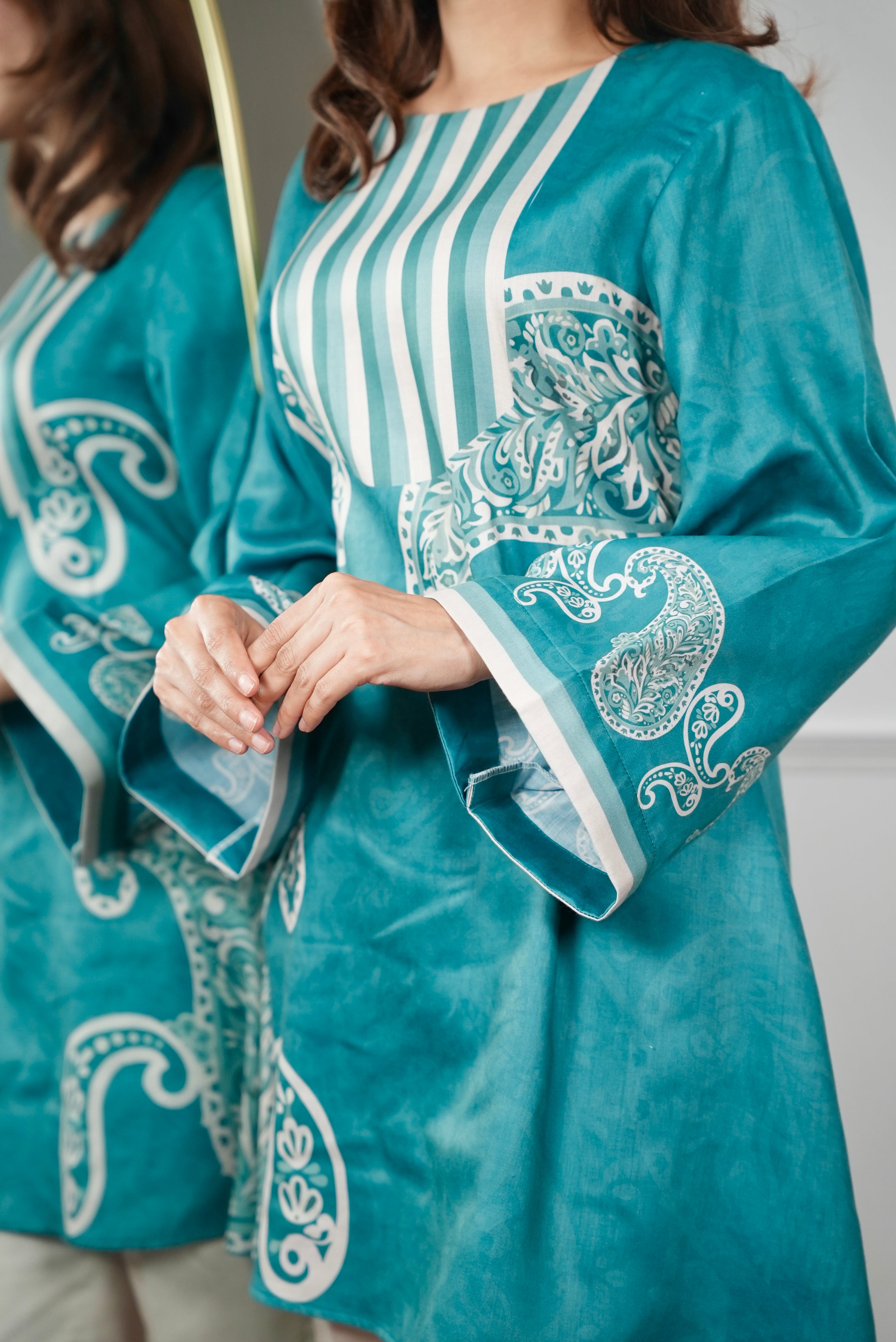 Teal Serenity Kurta Set