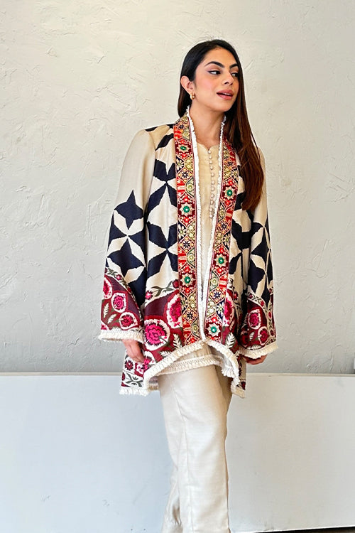 Mahira Winter Pashmina 3 Piece Fusion Set