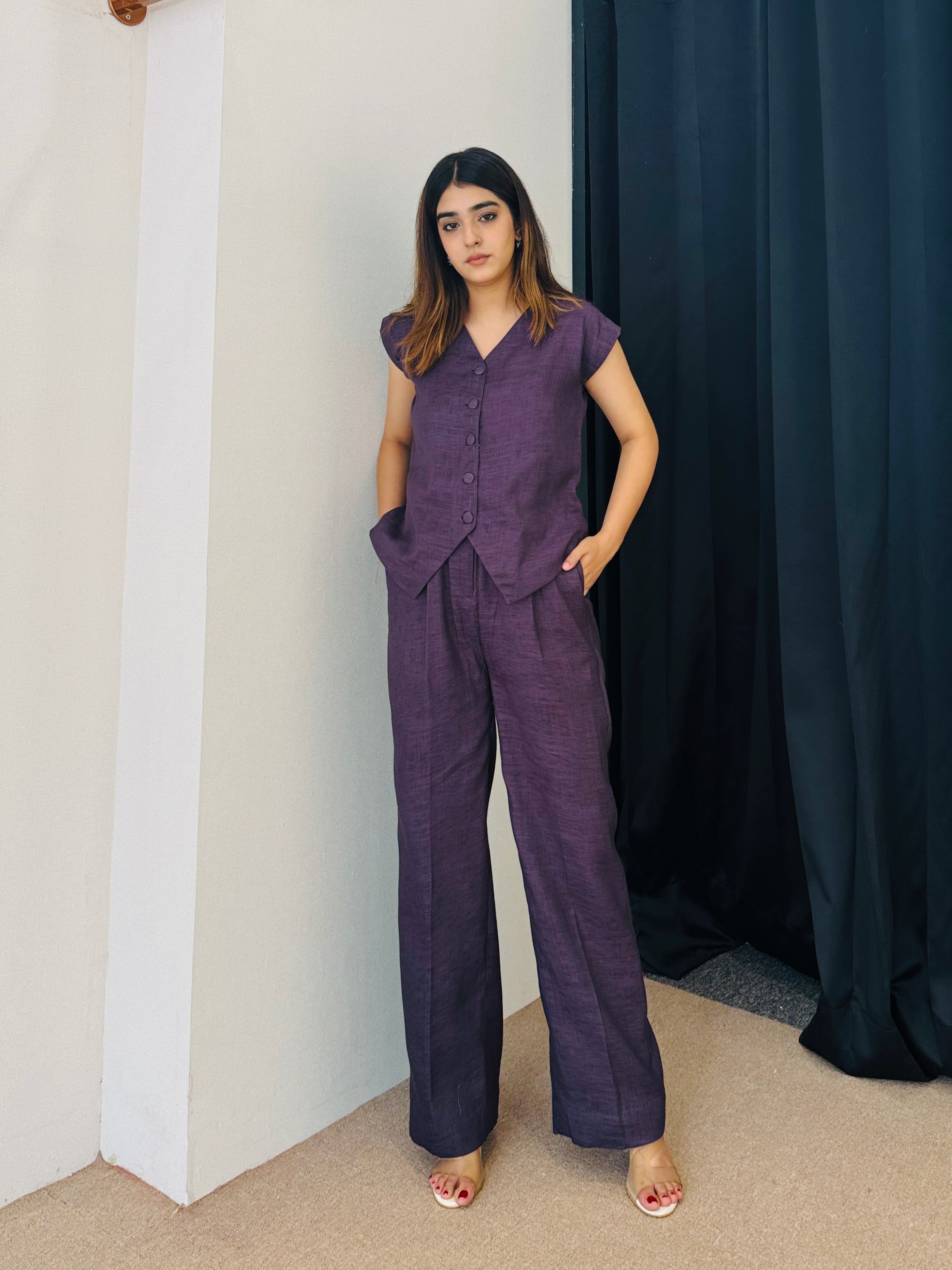 Eva Formal Linen Coord