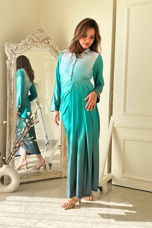 Ombre Formal Luxe Midi Dress