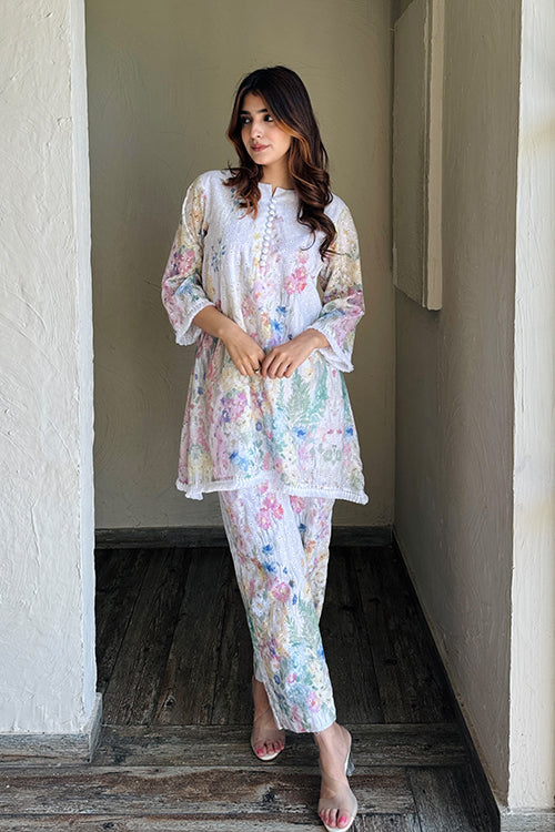 White Floral Schiffi Fusion Set