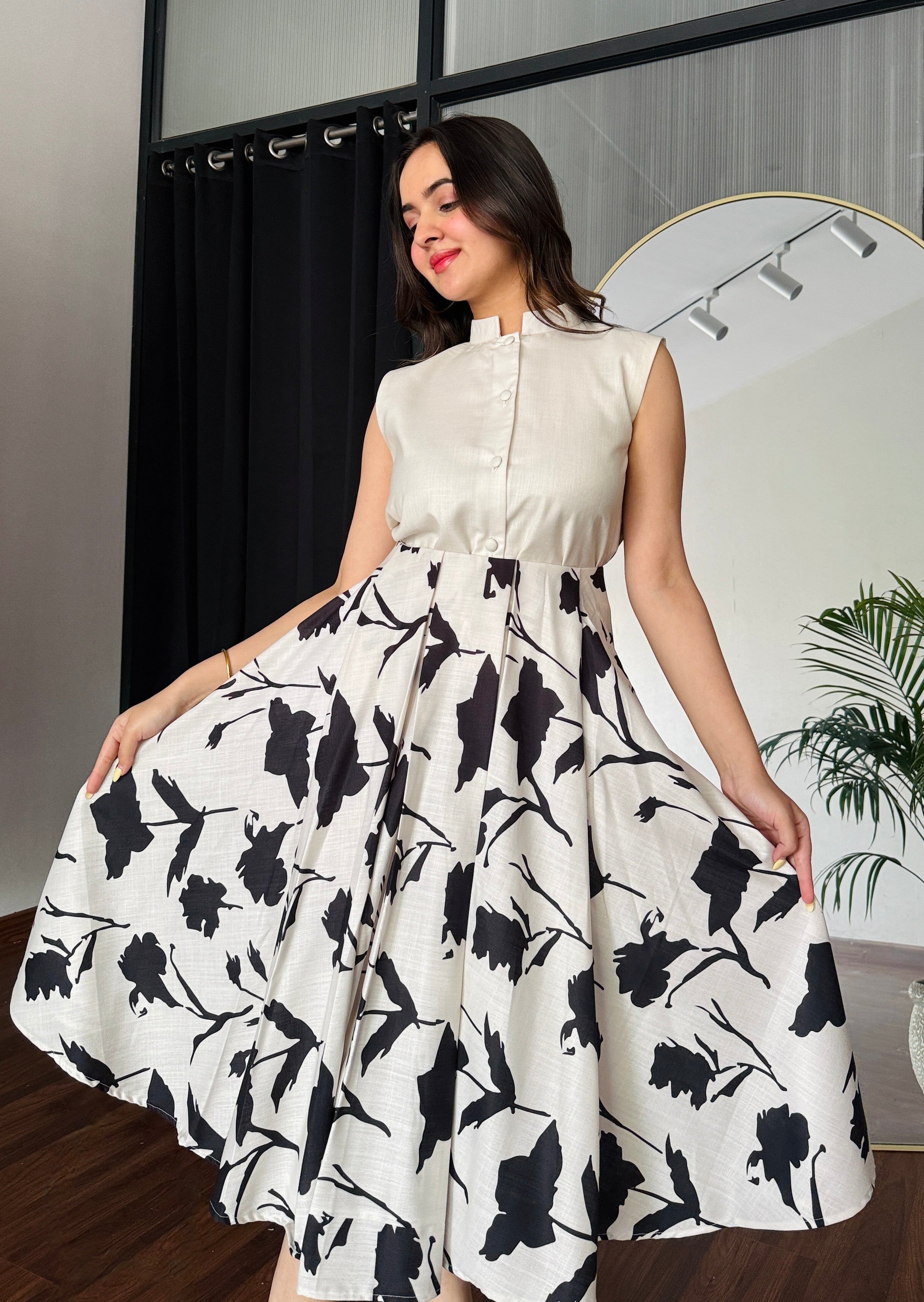 Dual Drama Skirt Set