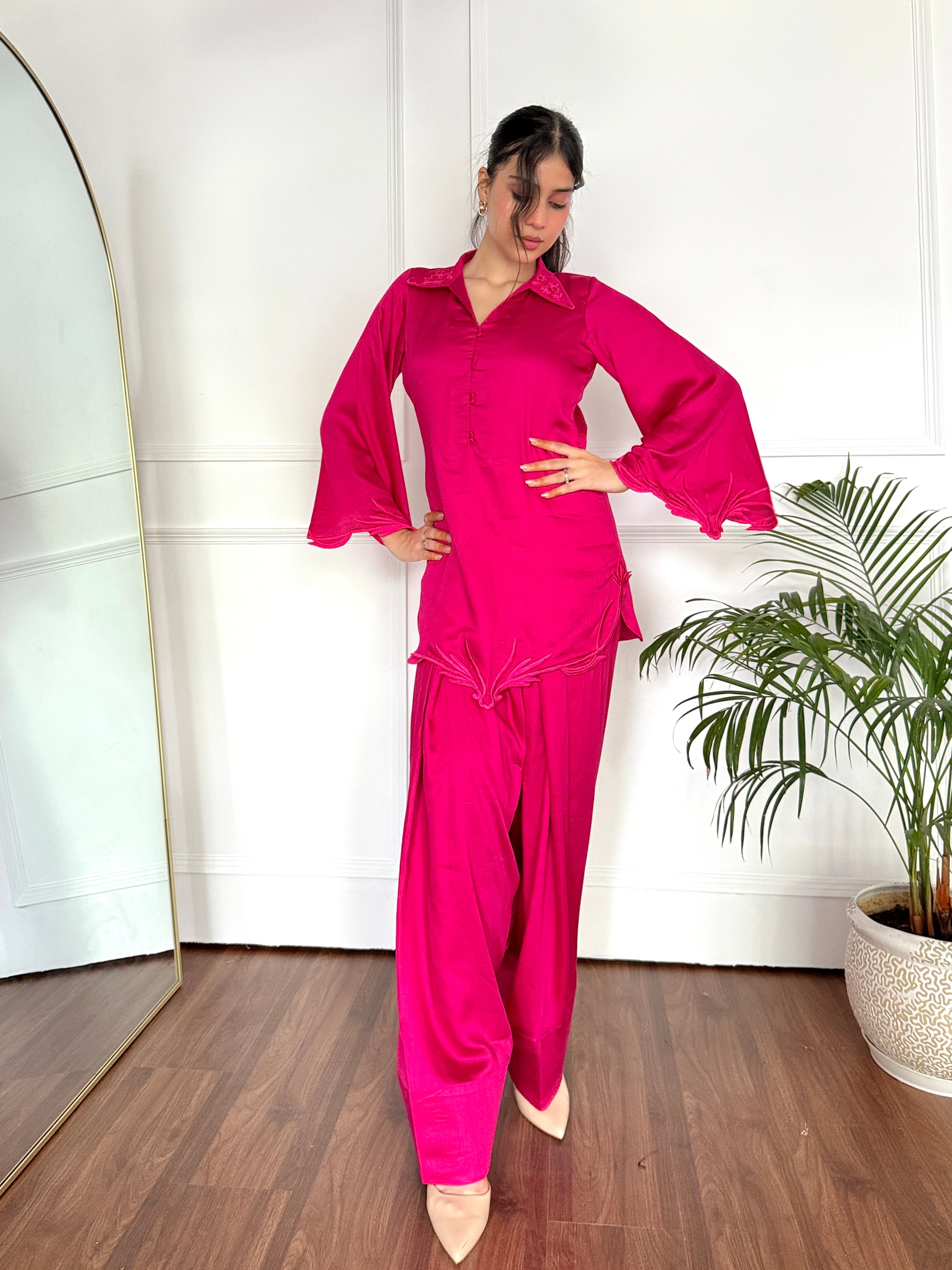 Fuchsia Noor Farshi Salwaar Set