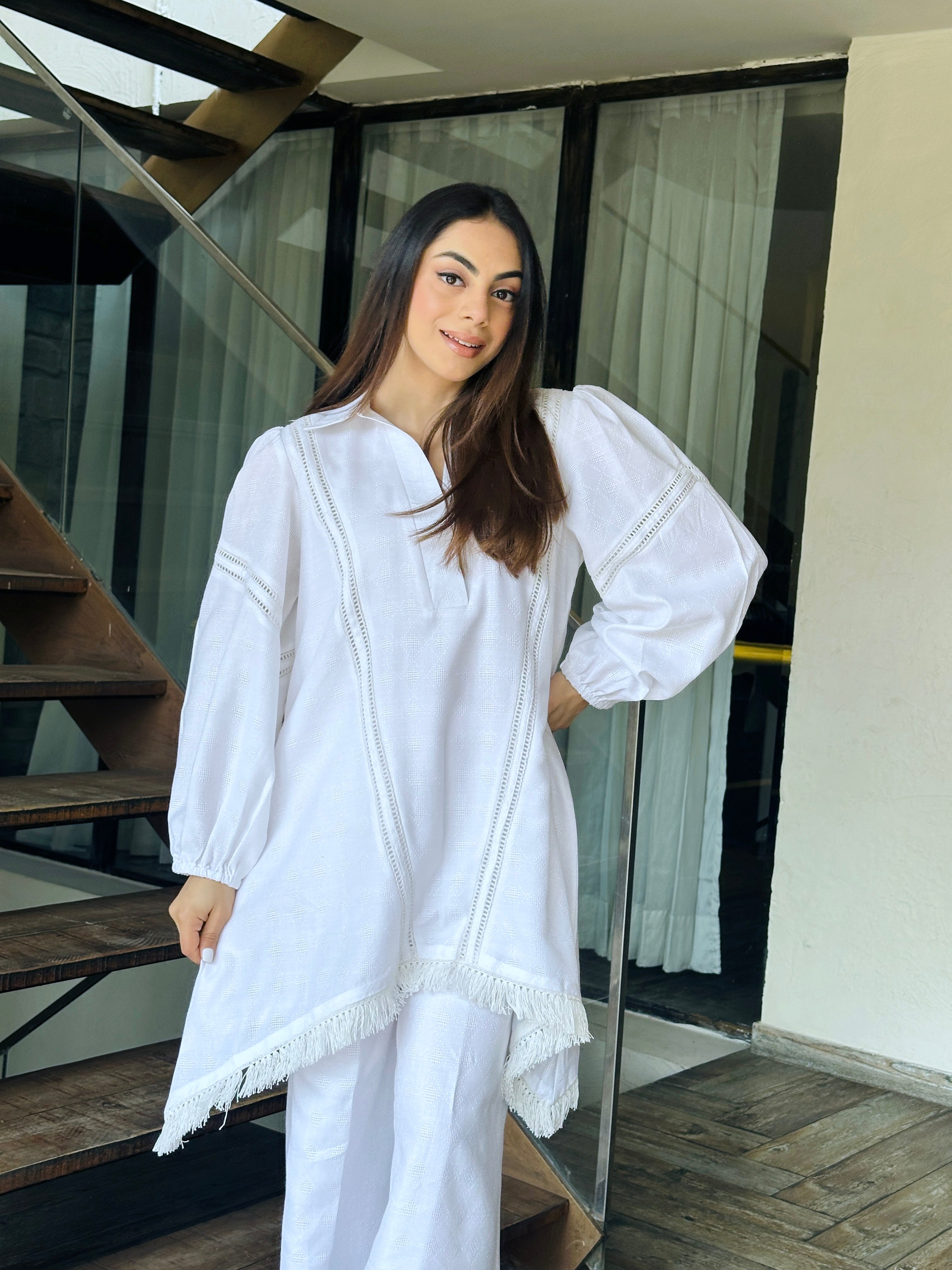 All White Kurta Set