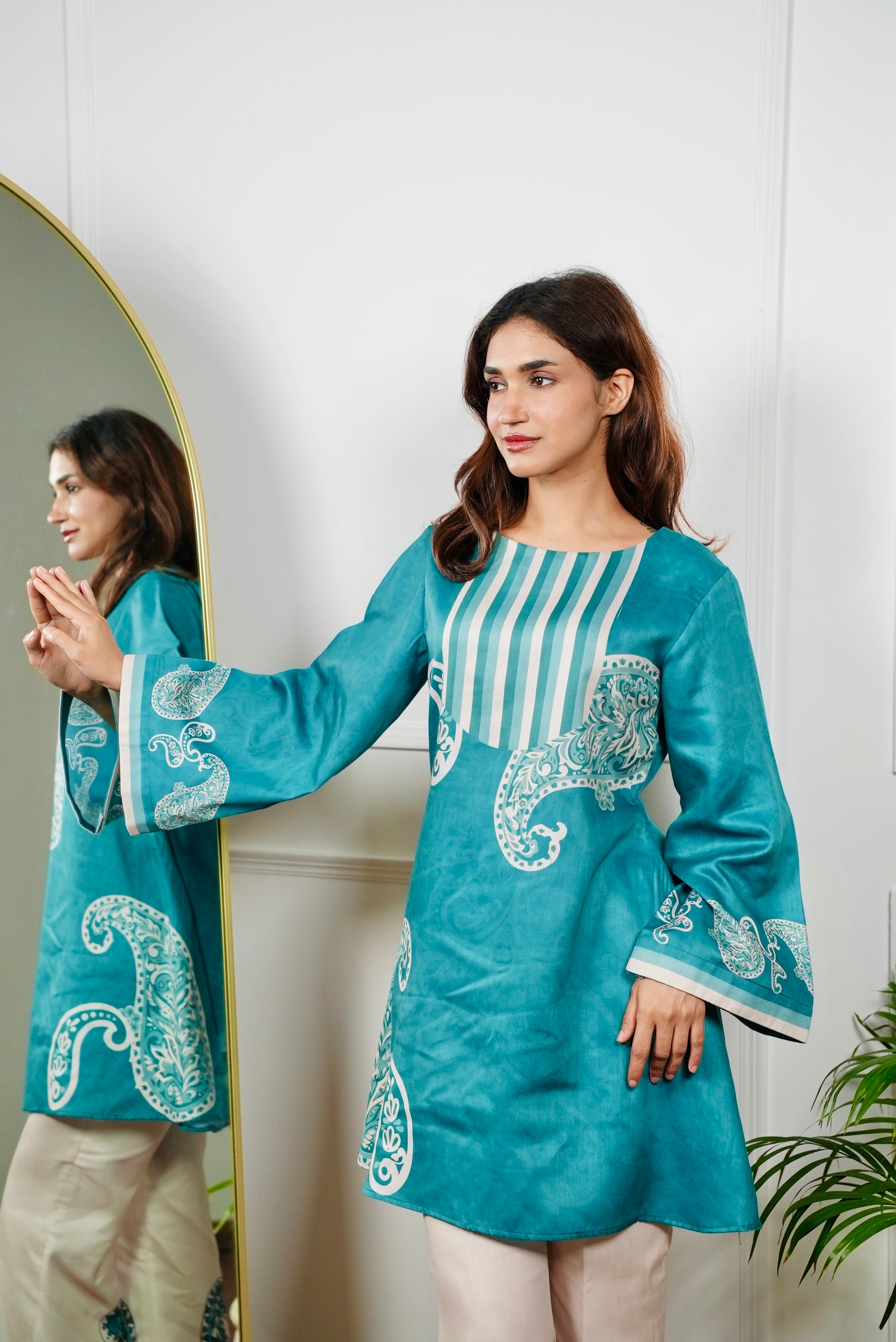 Teal Serenity Kurta Set