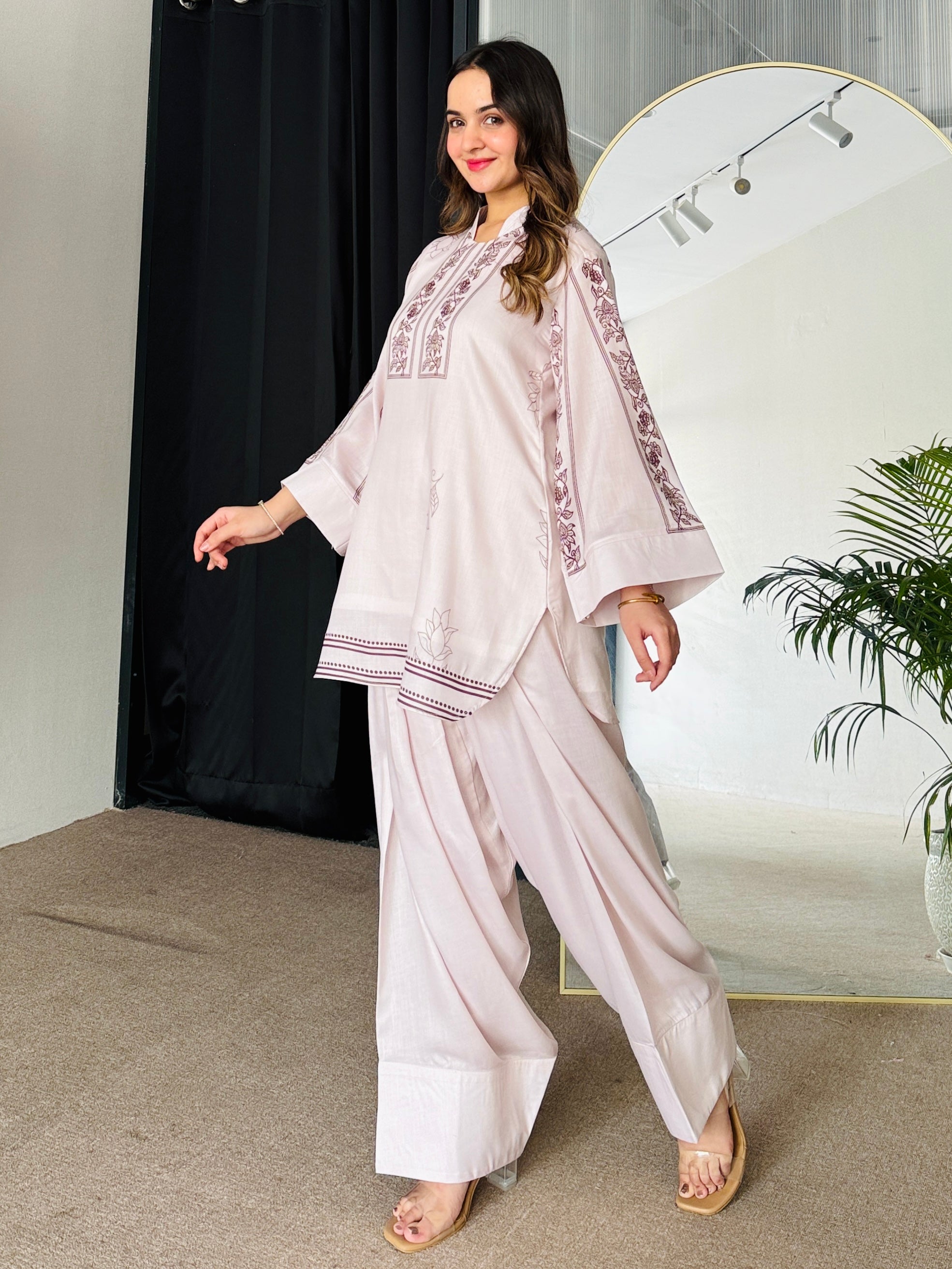 Dusky Petal Kurta Set