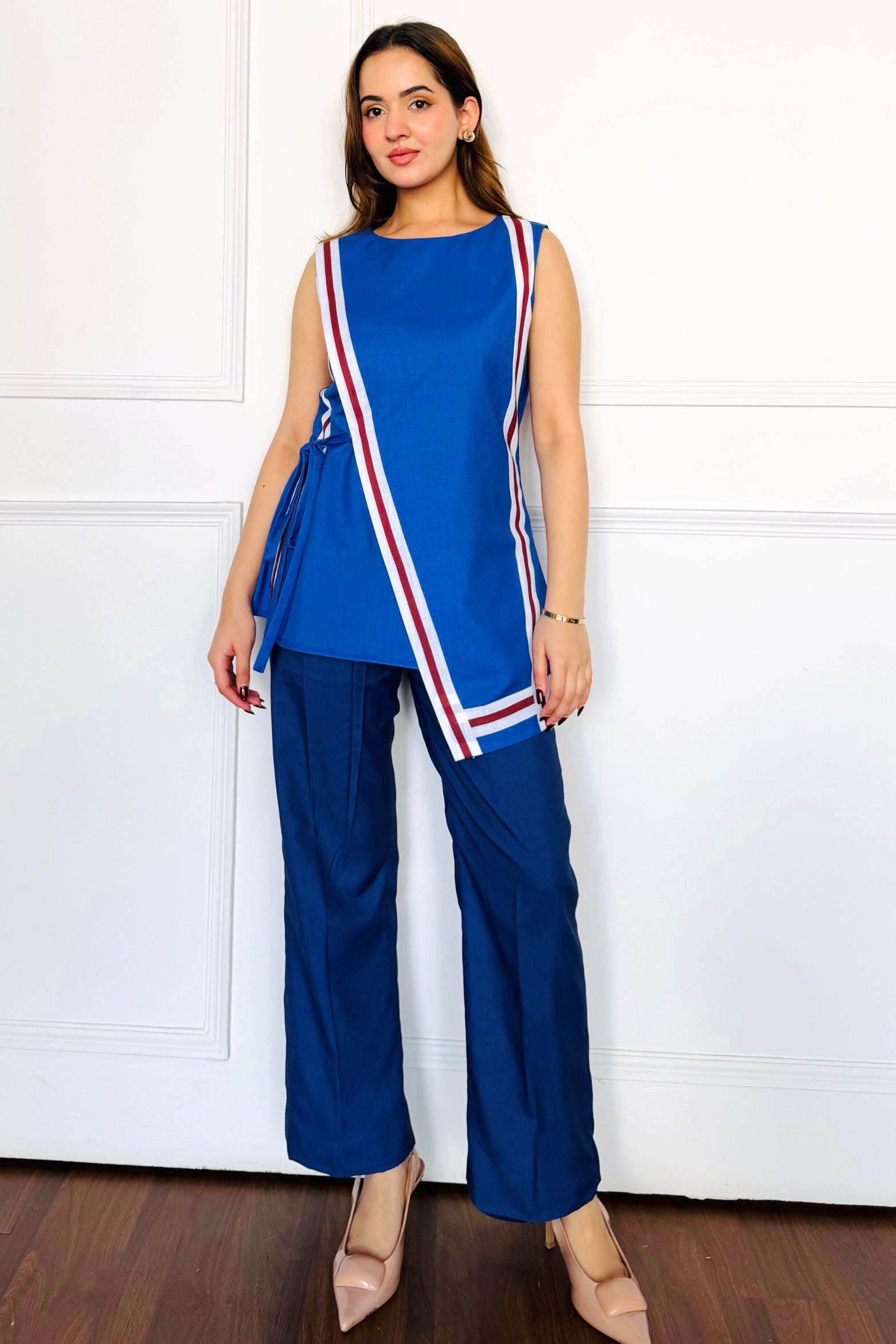 Blue Striped Summer Co-ord