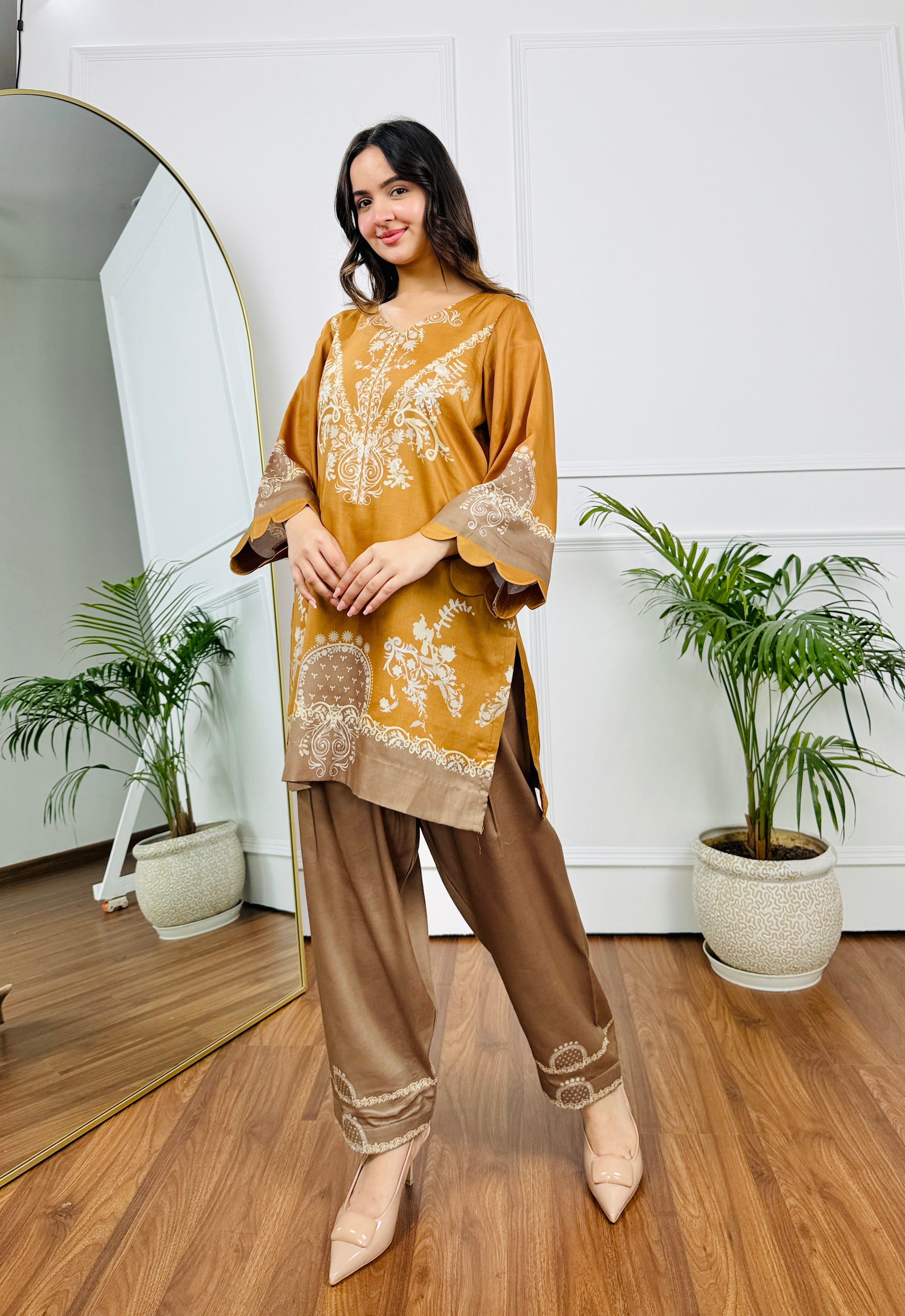 Mustard Mirage Kurta Set